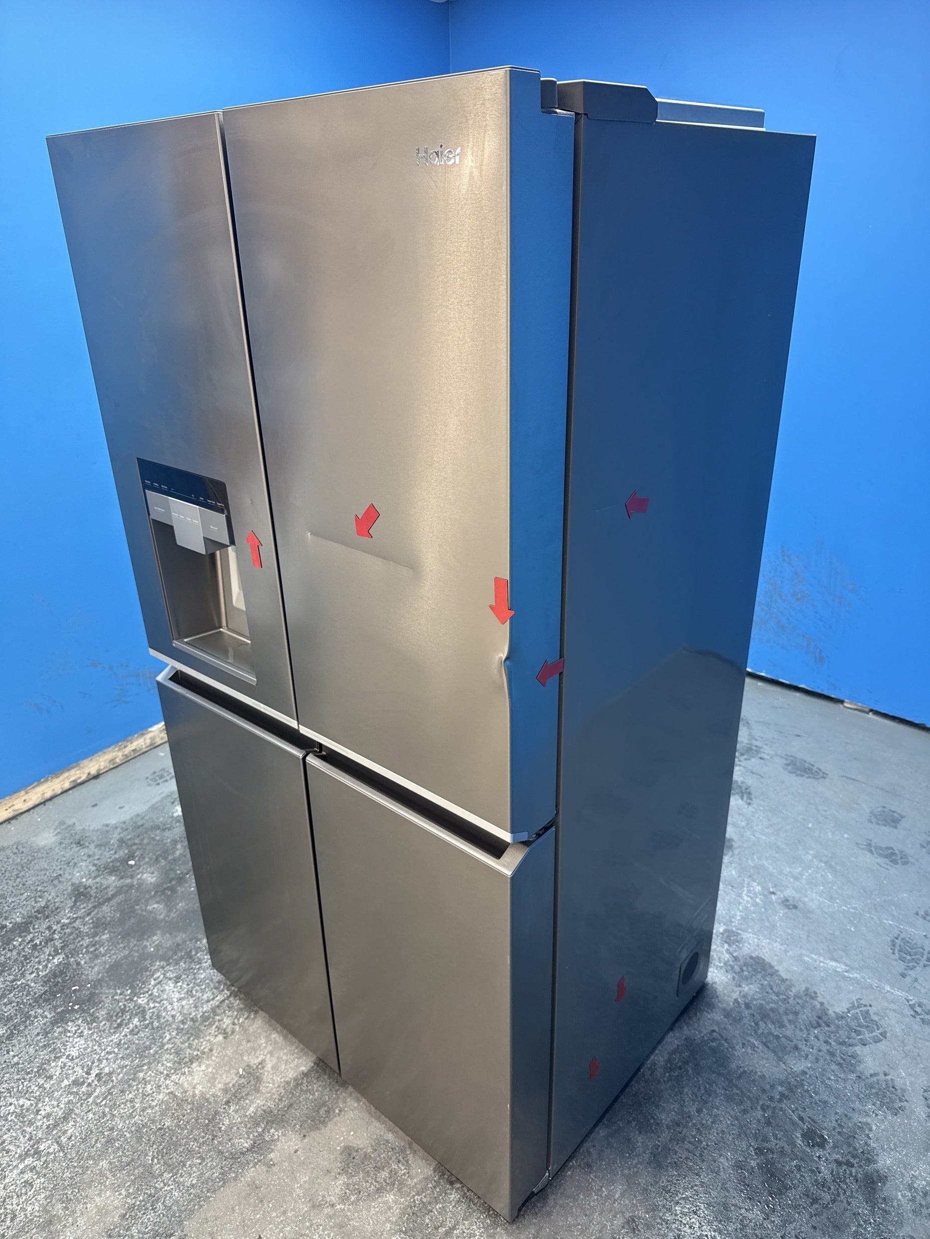#GRC-153-244 - Haier HCR7918EIMP American Style Series 7 601 Litre Fridge Freezer