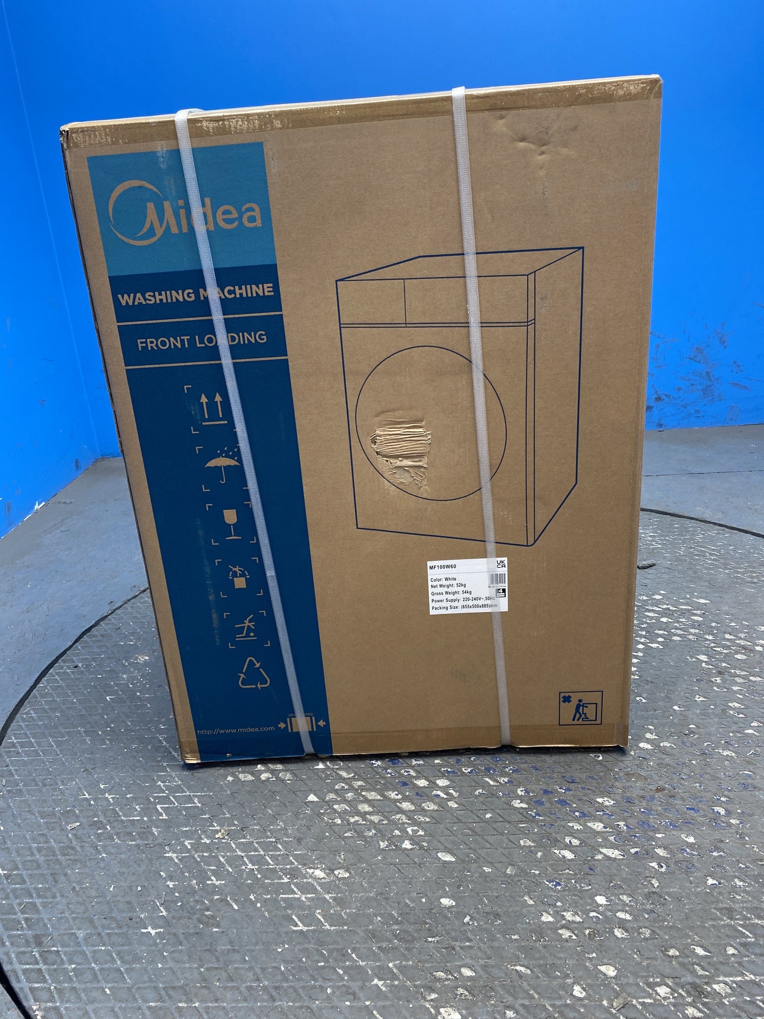 #GRC-158-892 - Midea MF100W60 6kg 1000 Spin Washing Machine with Lunar Dial