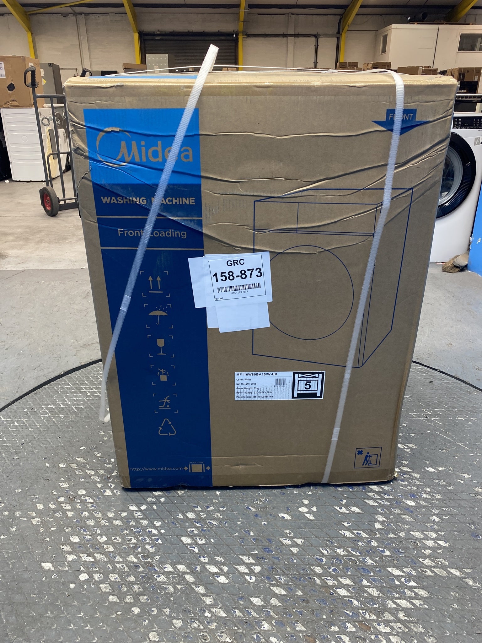 #GRC-158-873 - Midea MF110W80BA10/W 8kg 1400rpm Washing Machine