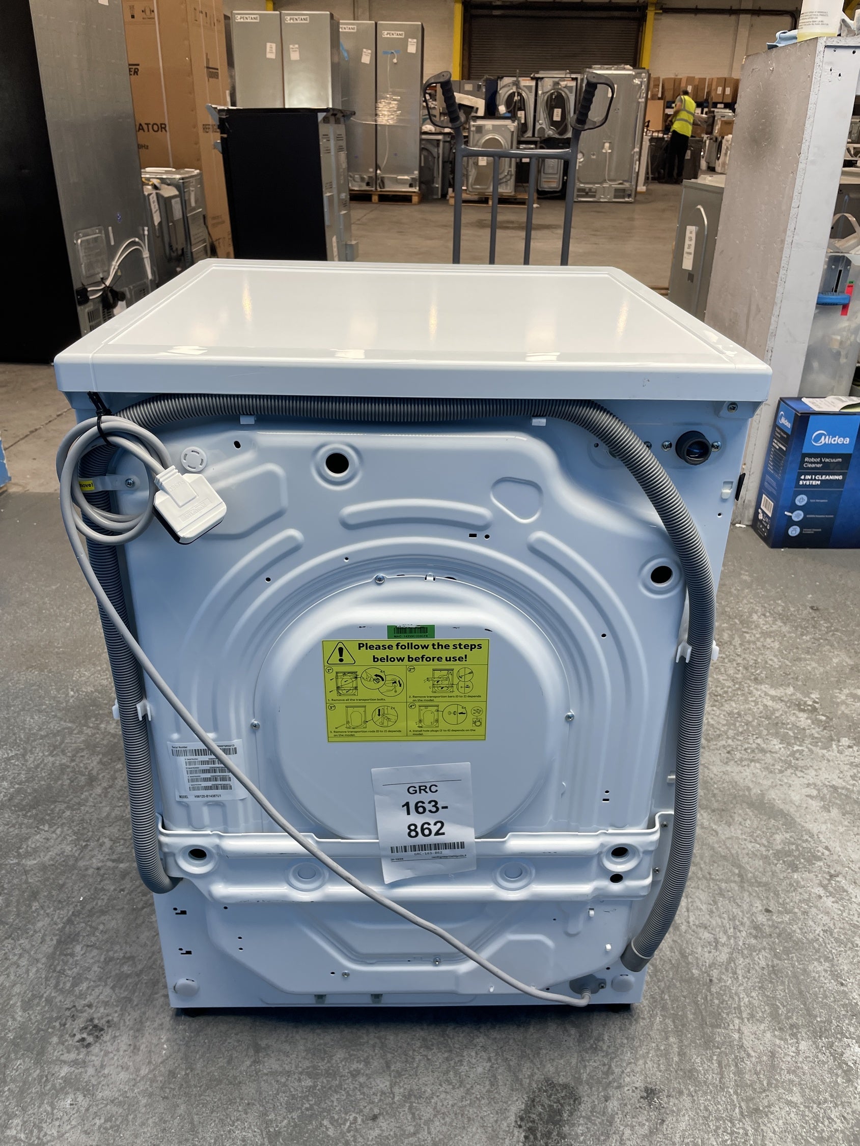 #GRC-163-862 - Haier 12kg 1400rpm Washing Machine – Direct Motion Motor, White