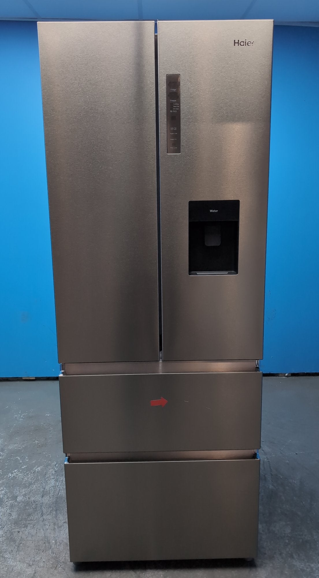 #GRC-163-407 - Haier 70cm French Door Fridge Freezer – 444L, Stainless Steel, Total No Frost