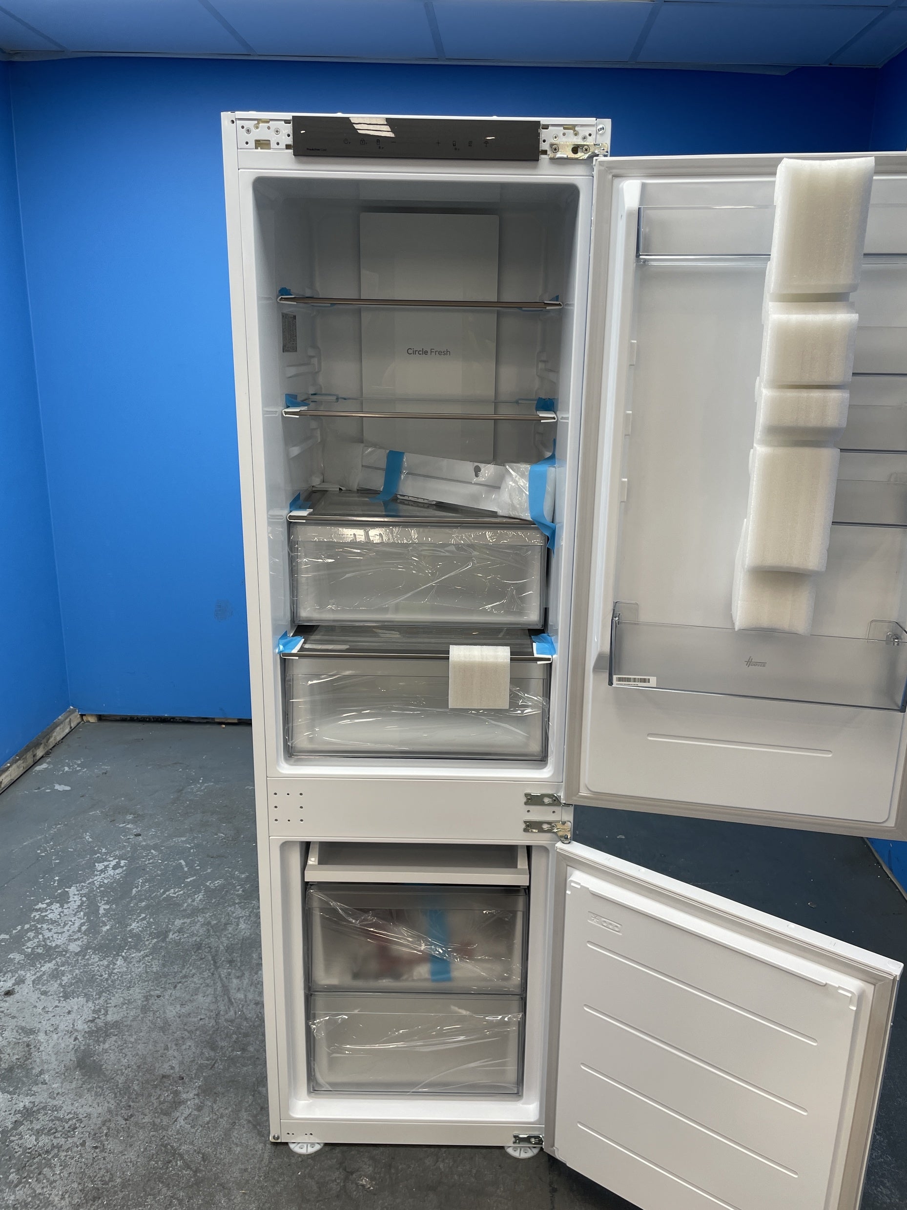 #GRC-159-909 - Hoover H-FRIDGE 400 HONBQT3518EK Built-In Total No Frost Fridge Freezer