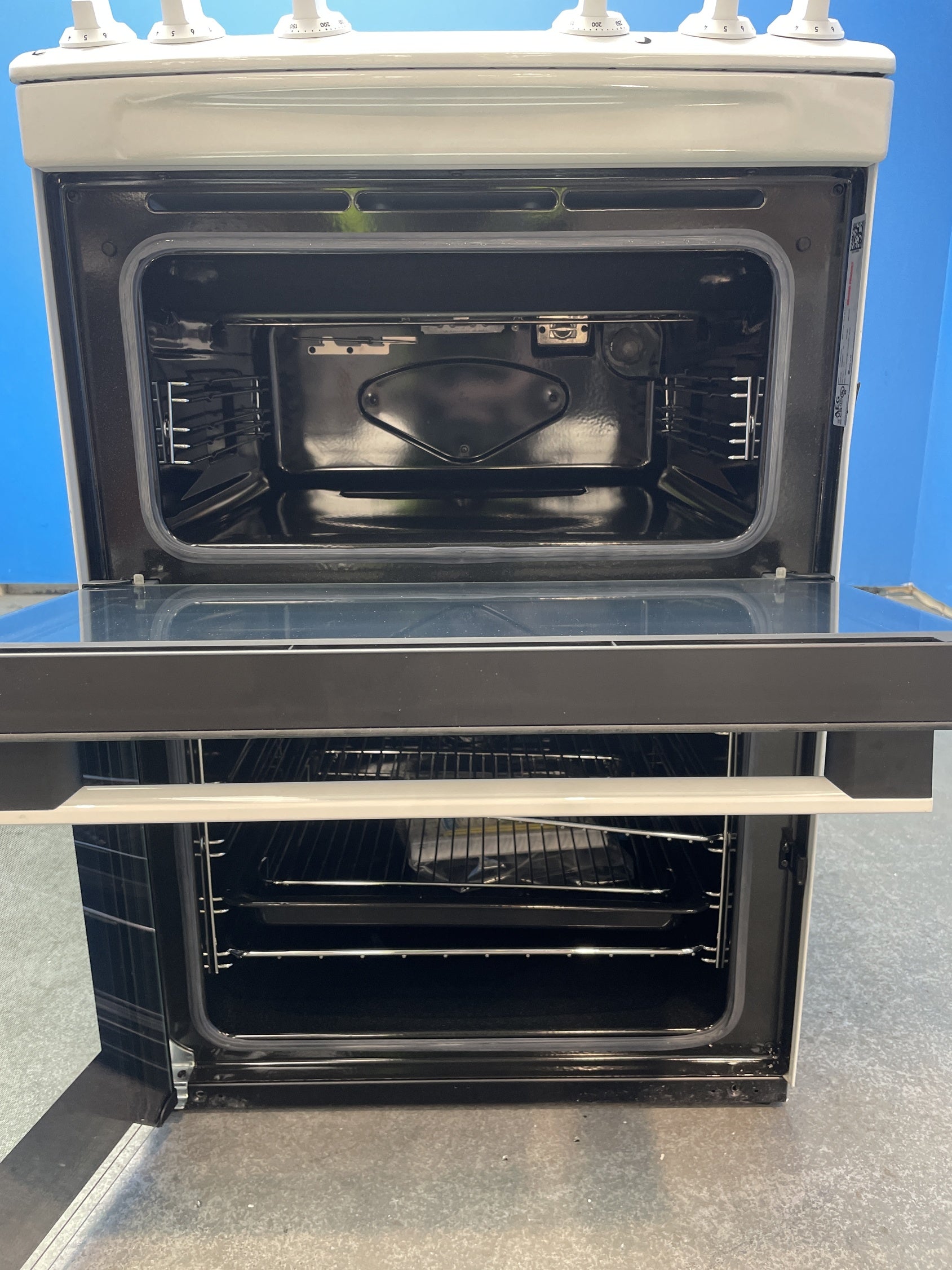 #GRC-158-230 - AEG CCX6501ACW 60cm Double Oven Electric Cooker with Ceramic Hob