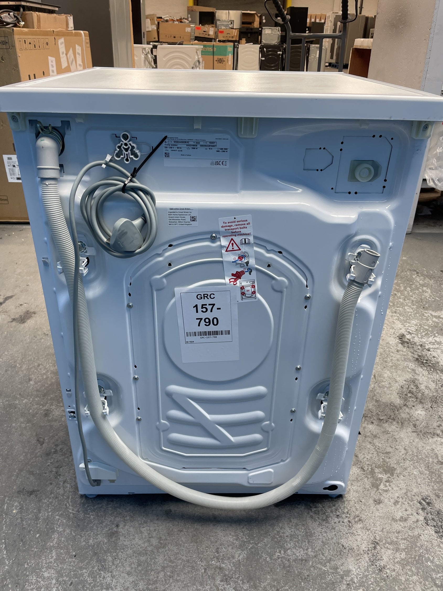 #GRC-157-790 - Bosch WGG24400GB Series 6 9kg 1400 Spin Washing Machine