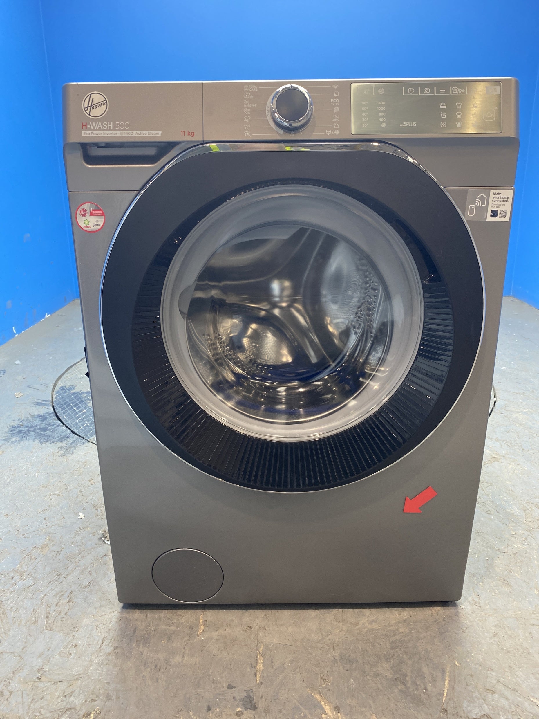 #GRC-157-044 - Hoover HWB411AMBCR/1-80 11kg 1400 Spin Washing Machine