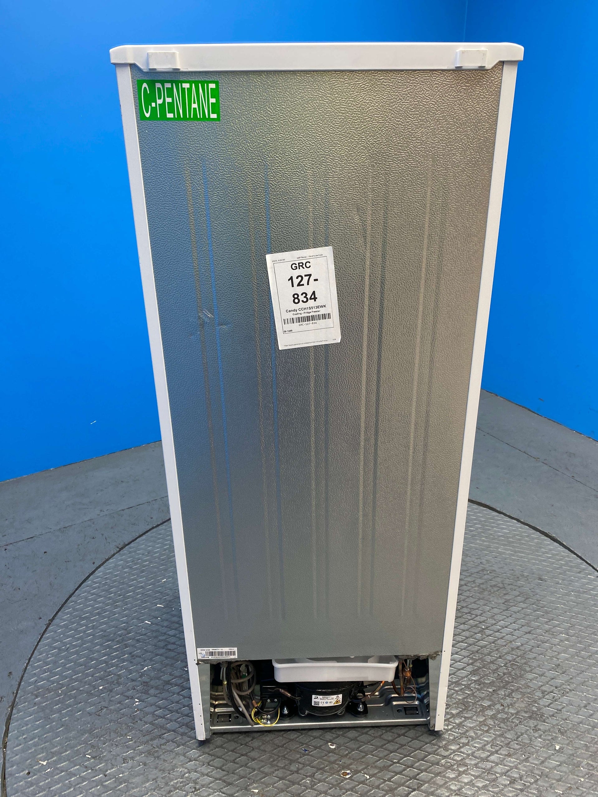 Candy CCH1S513EWK 185 Litre Combi Fridge Freezer