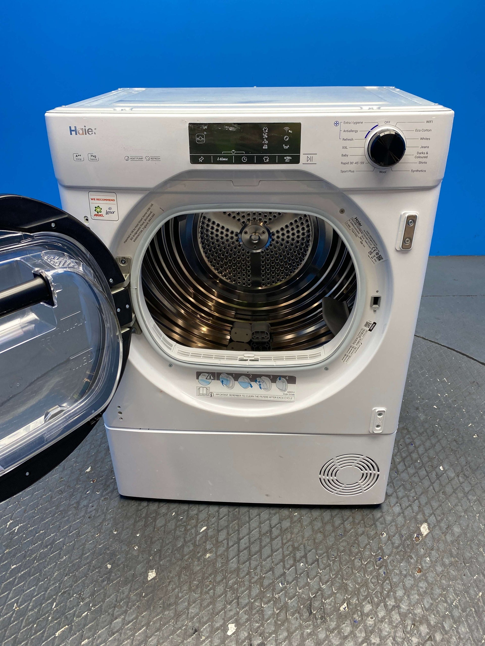 Haier Series 6 HDBIH7A2TBEX Integrated 7kg Heat Pump Tumble Dryer