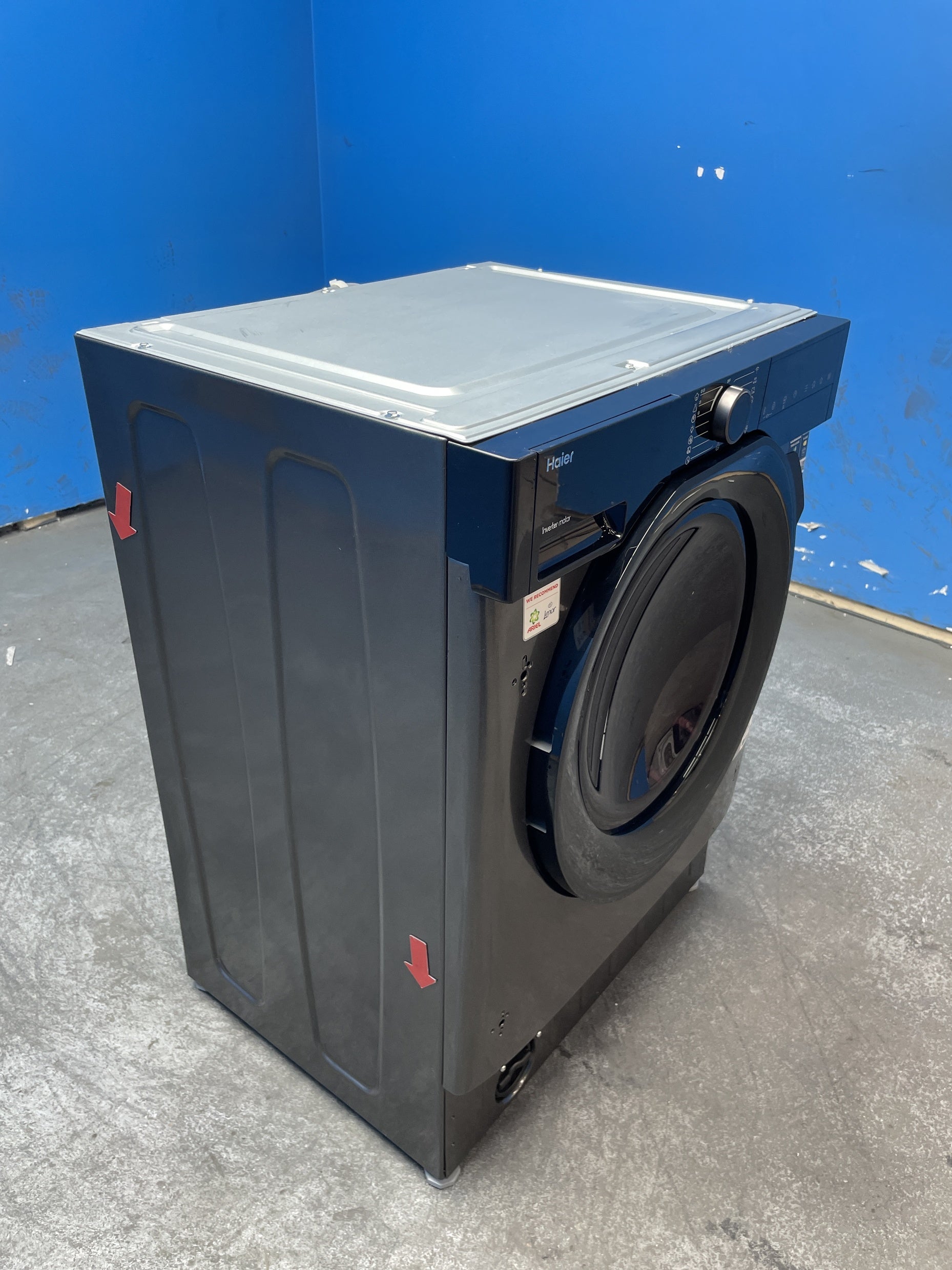 #GRC-163-442 - Haier Integrated Washer Dryer – 9kg Wash, 6kg Dry, 1600rpm, WiFi Connected, Grey