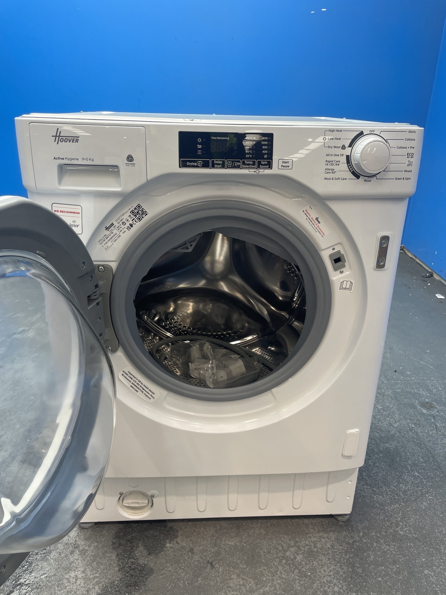 #GRC-158-621 - Hoover HBD 495D14/1-80 Integrated 9kg/5kg 1400rpm Washer Dryer
