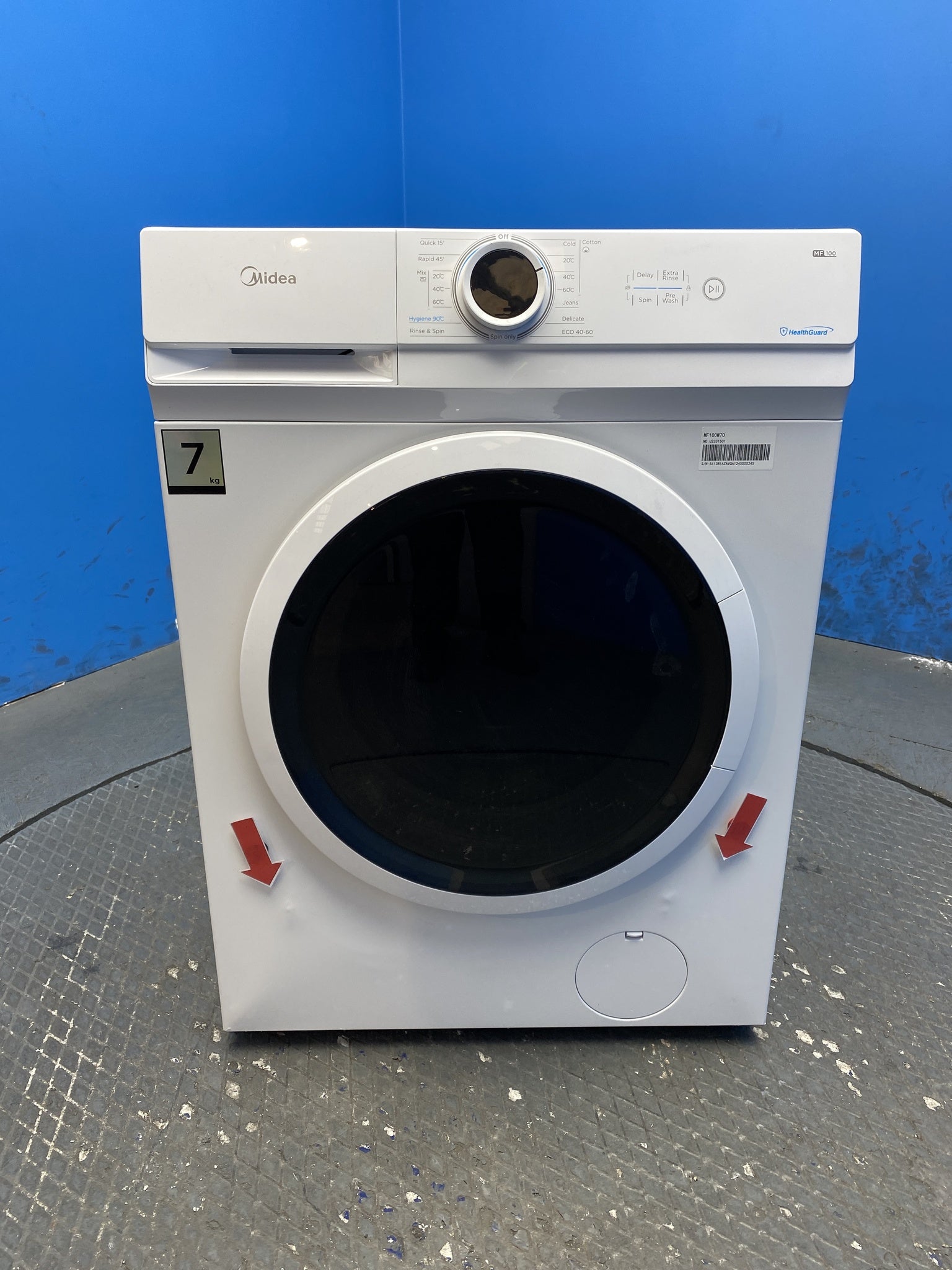 Midea MF100W70 7kg 1200 Spin Washing Machine