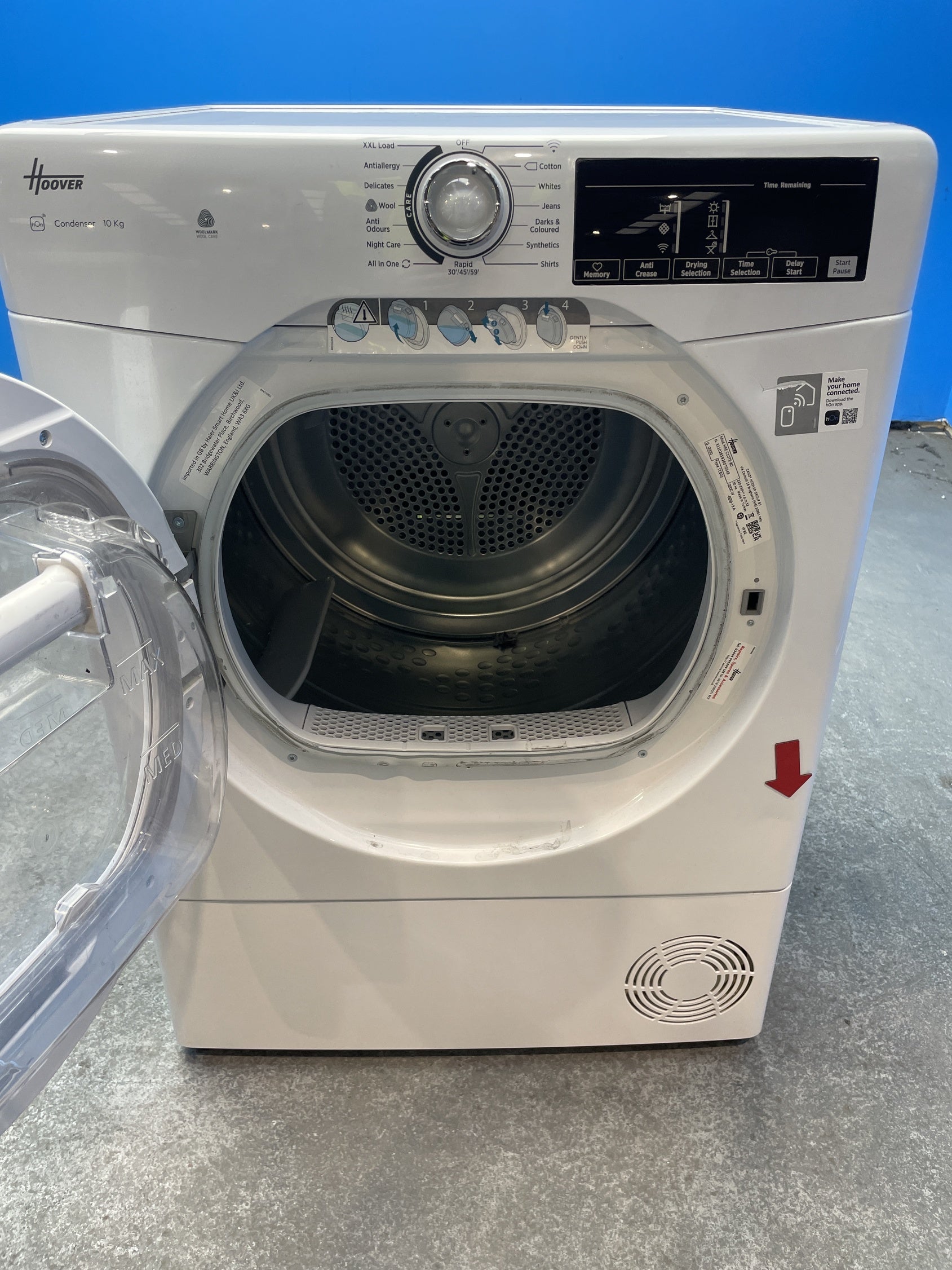 #GRC-157-672 - Hoover HRE C10TE-80 10kg Condenser Tumble Dryer