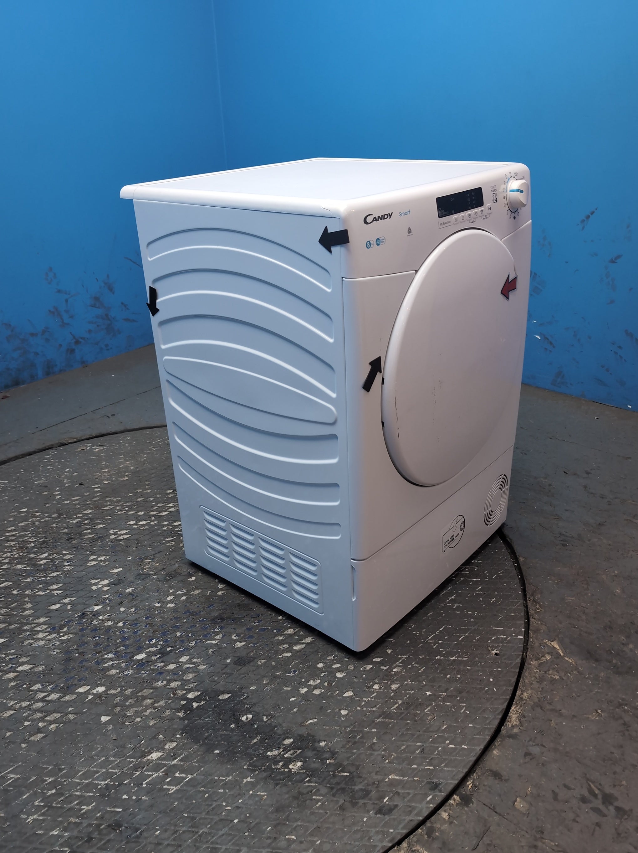 #GRC-163-676 - Candy 8kg Condenser Tumble Dryer – NFC Connected, White