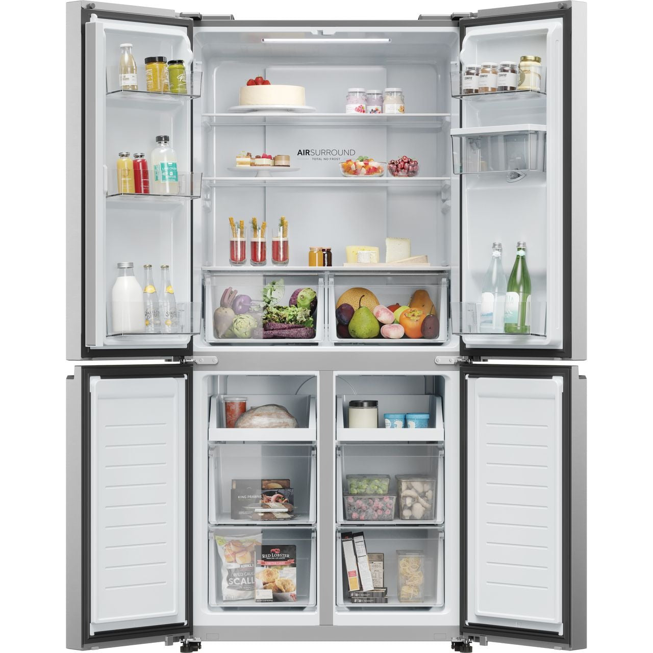 Haier HCR3818EWMM 4-Door Total No Frost Fridge Freezer – Renew 2 U