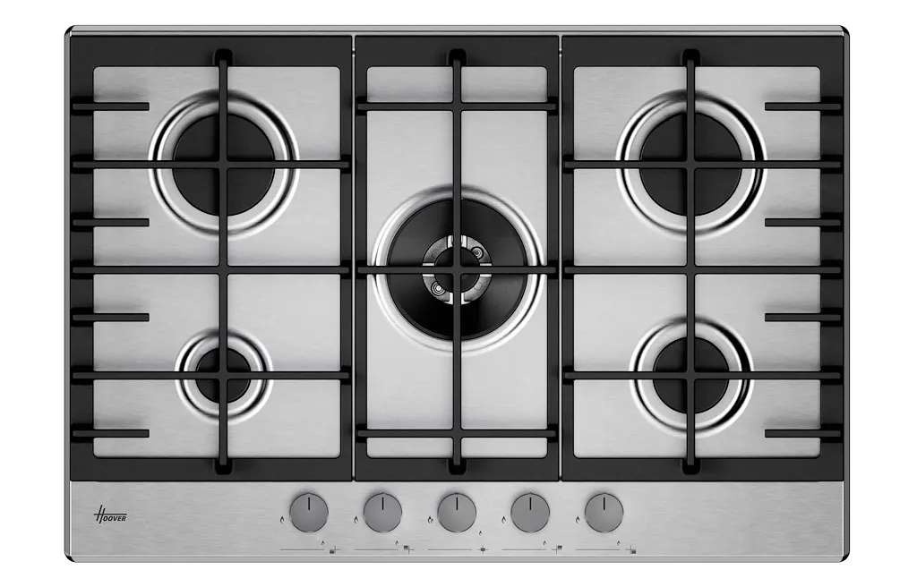 Hoover HGH75WC3X 75cm Built-in Gas Hob with 5 Burners – Renew 2 U