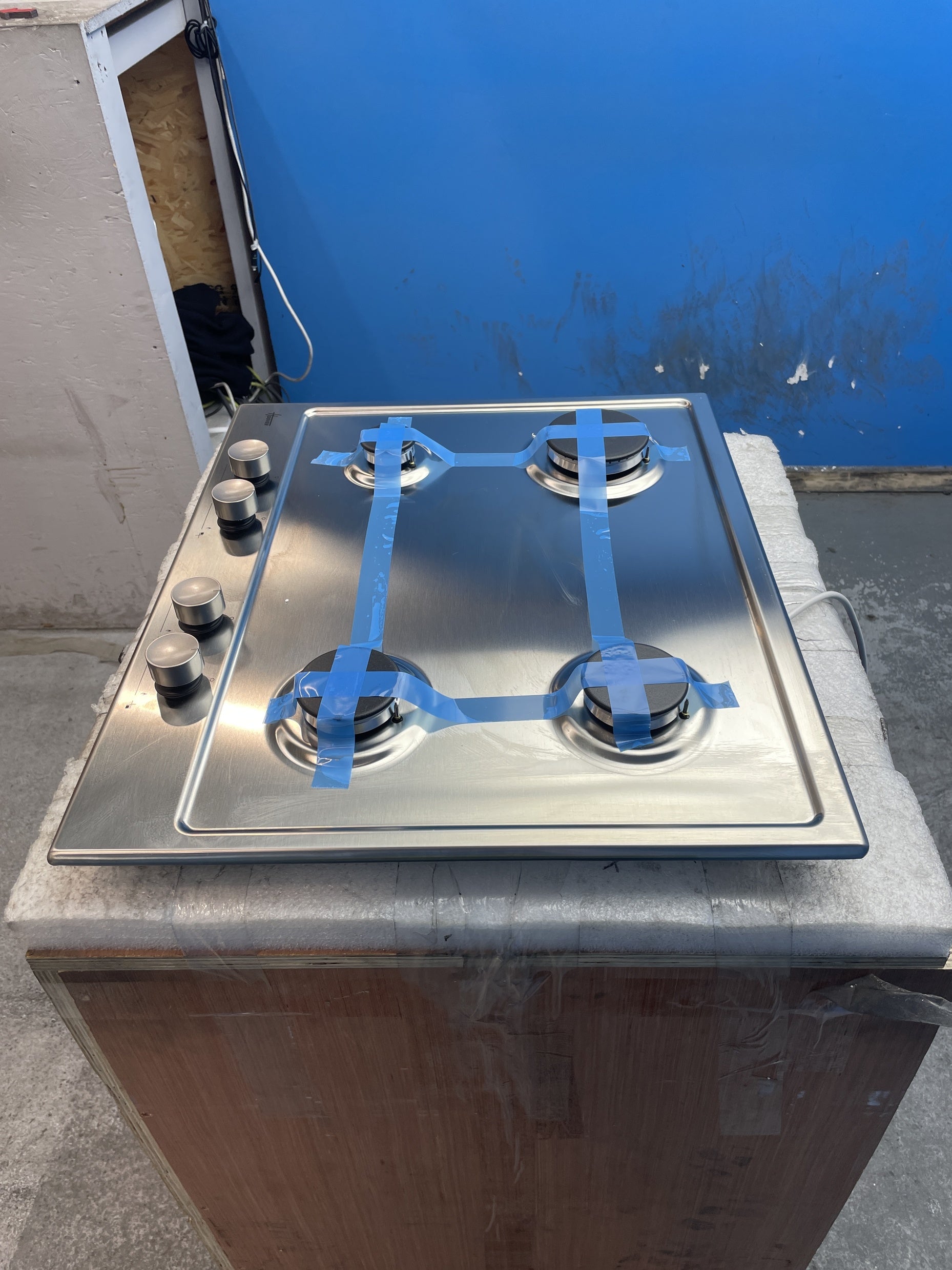 #GRC-160-141 - Hoover HHG6BRMX H-HOB 300 60cm Built-in 4 Burner Gas Hob