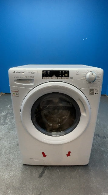 #GRC-162-975 - Candy 8kg 1600rpm Washing Machine – KG Detector, Steam Function, White