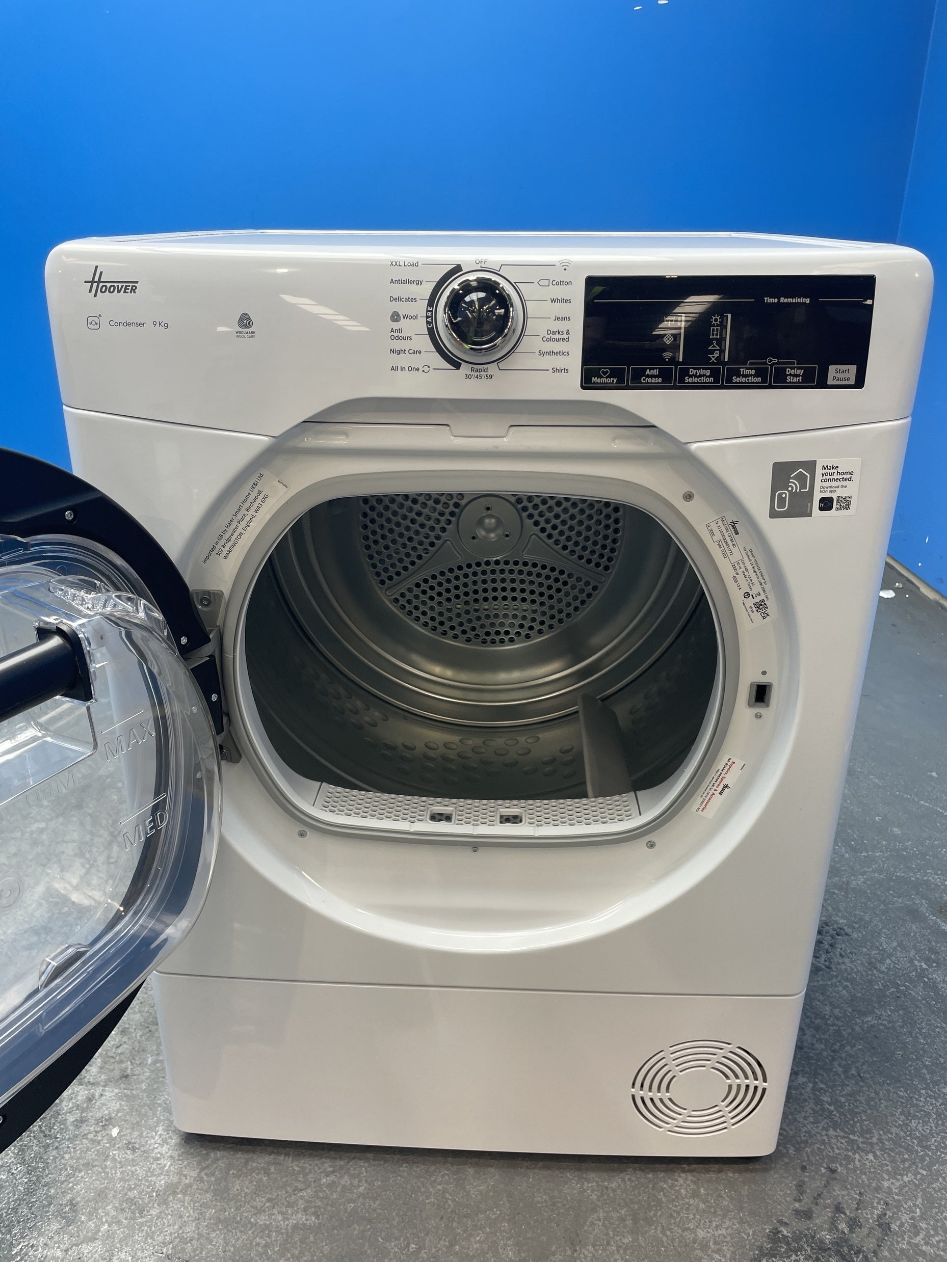 #GRC-159-520 - Hoover H-DRY 350 HREC9TBE-80 9kg Condenser Tumble Dryer
