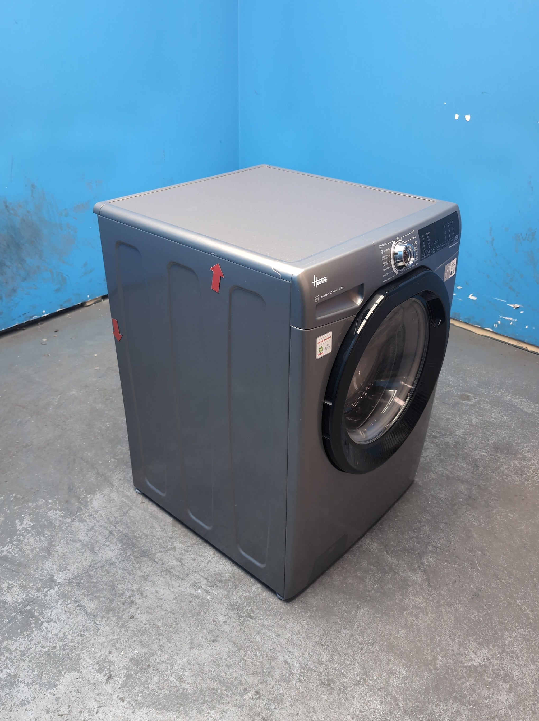 #GRC-164-348 - Hoover H-WASH 350 12kg 1400rpm Washing Machine – KG Mode Plus, Graphite