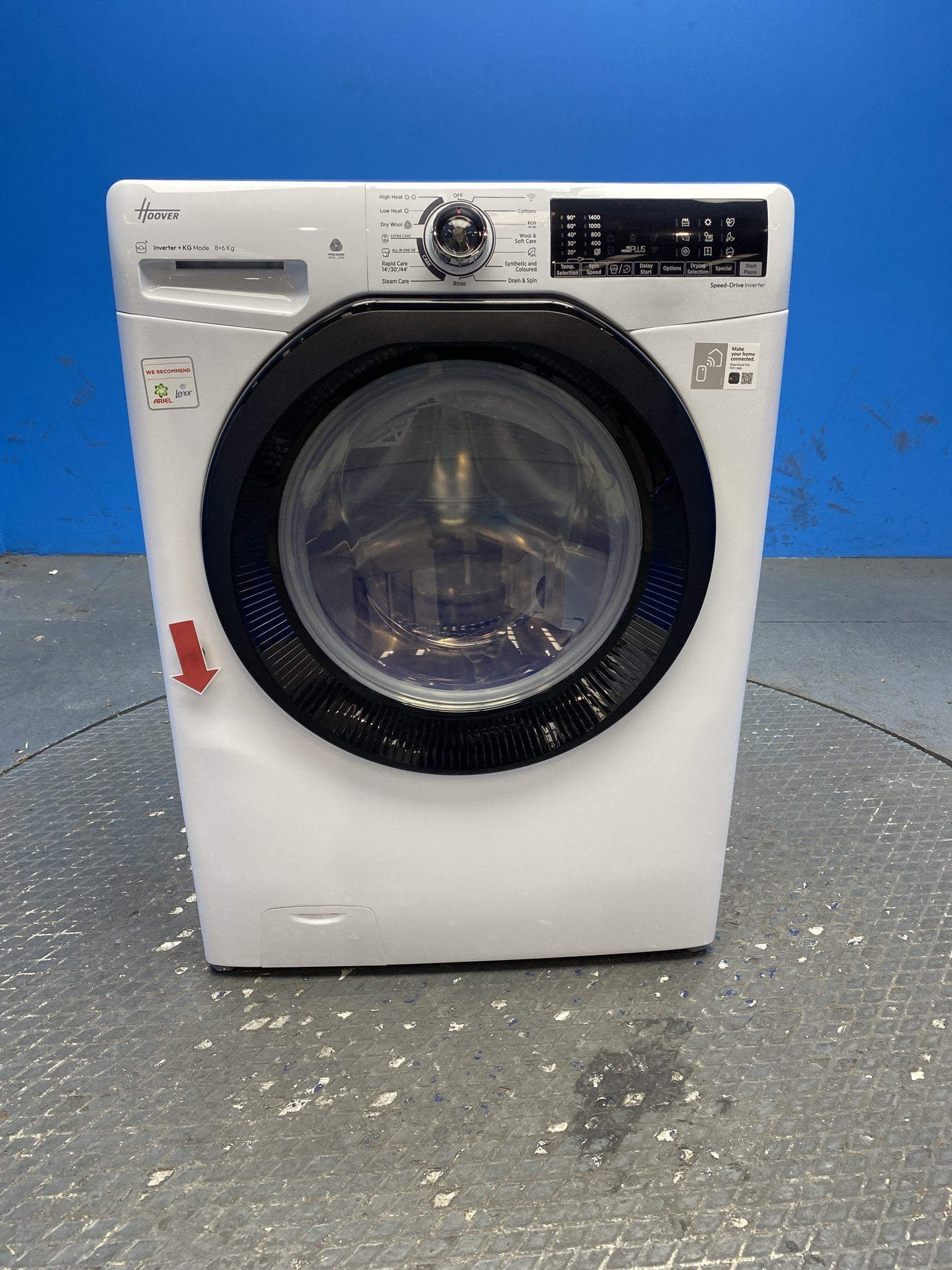 Hoover H3DPS4866TAMB 8kg / 6kg 1400 Spin Washer Dryer