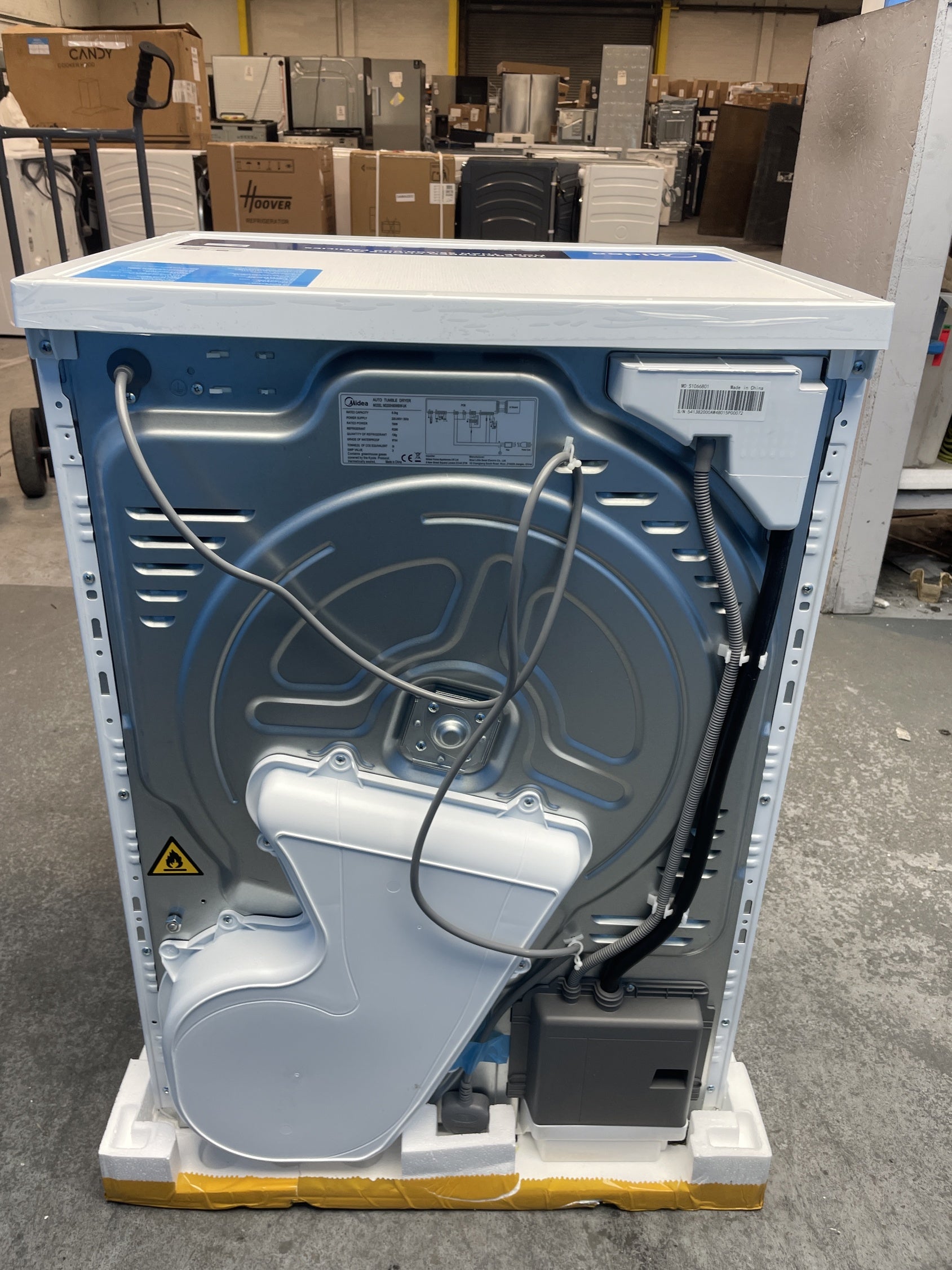 #GRC-158-924 - Midea MD200H80WB/W-UK 8kg Smart Sensor Heat Pump Tumble Dryer