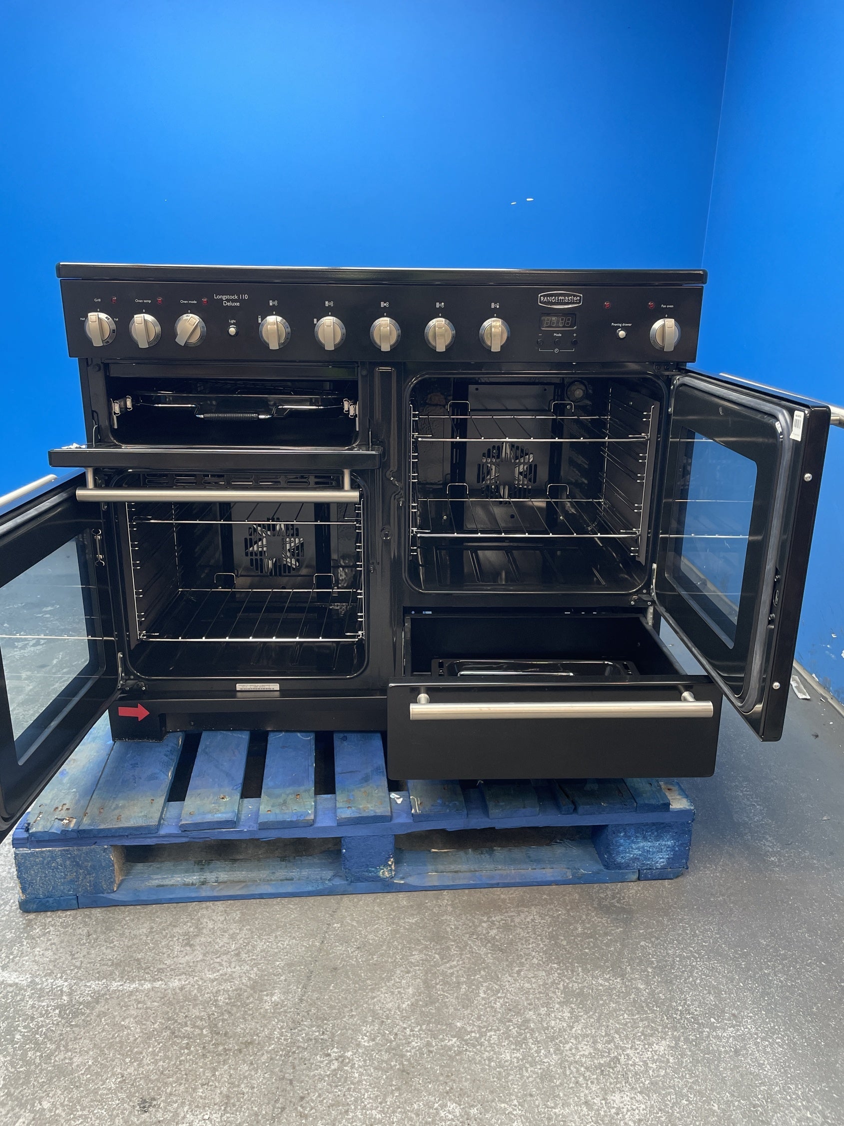 #GRC-159-110 - Rangemaster Longstock Deluxe LSDLO110EIPGBL/NI1 110cm Induction Range Cooker