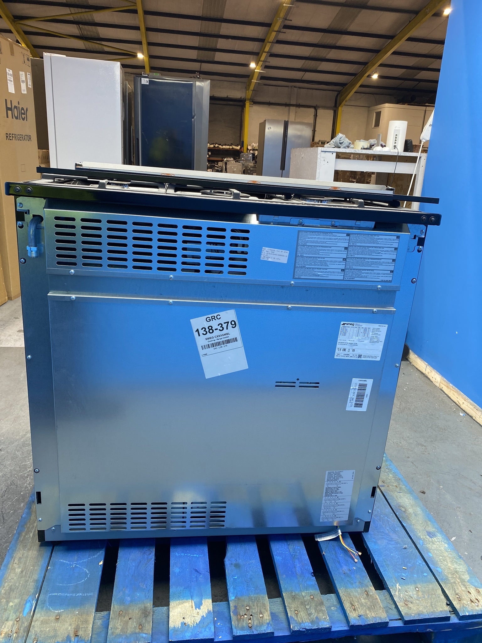 Smeg CX93GMBL 90cm Dual Fuel Range Cooker