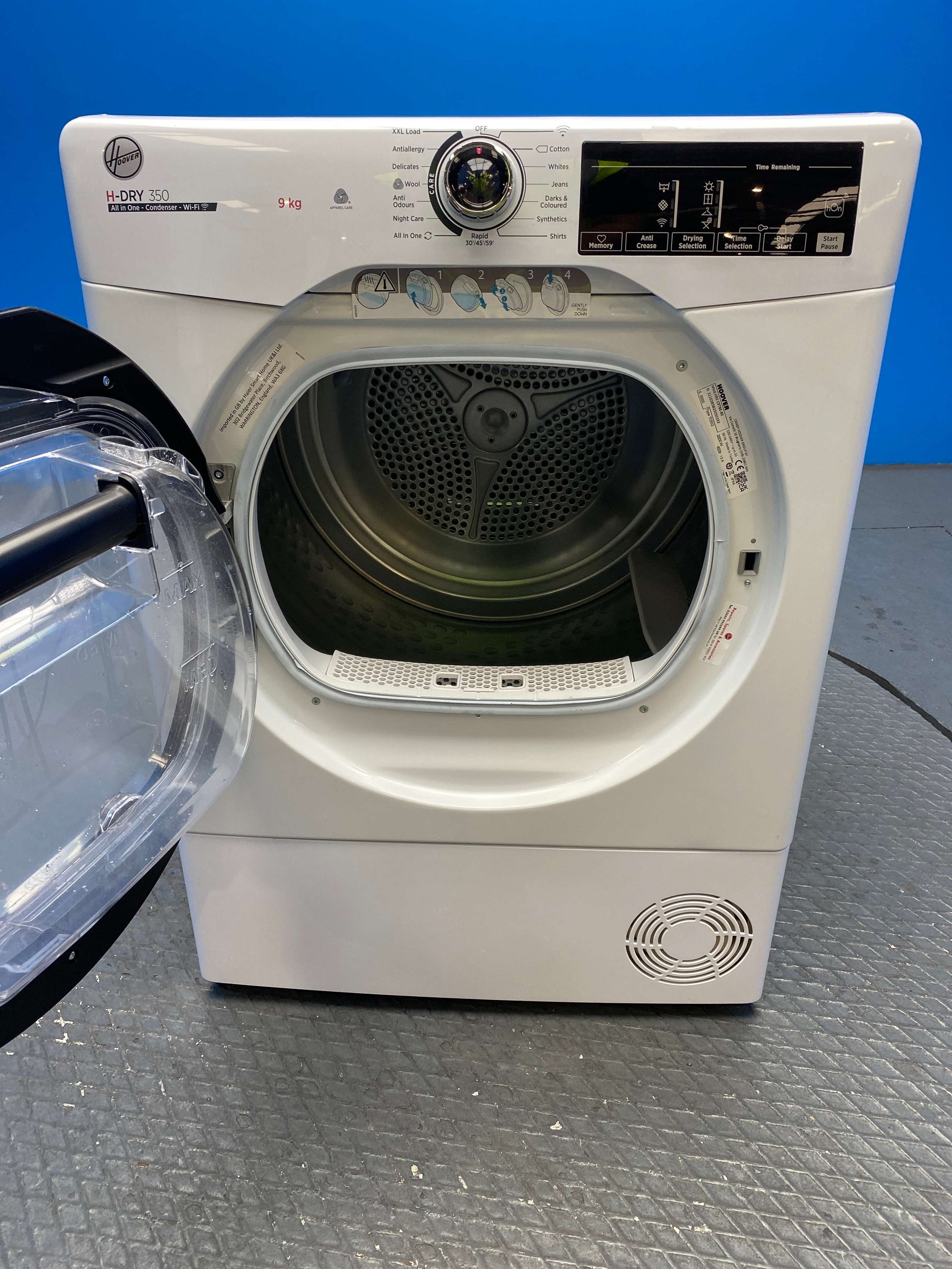 Hoover H-DRY 350 HREC9TBE-80 9kg Condenser Tumble Dryer