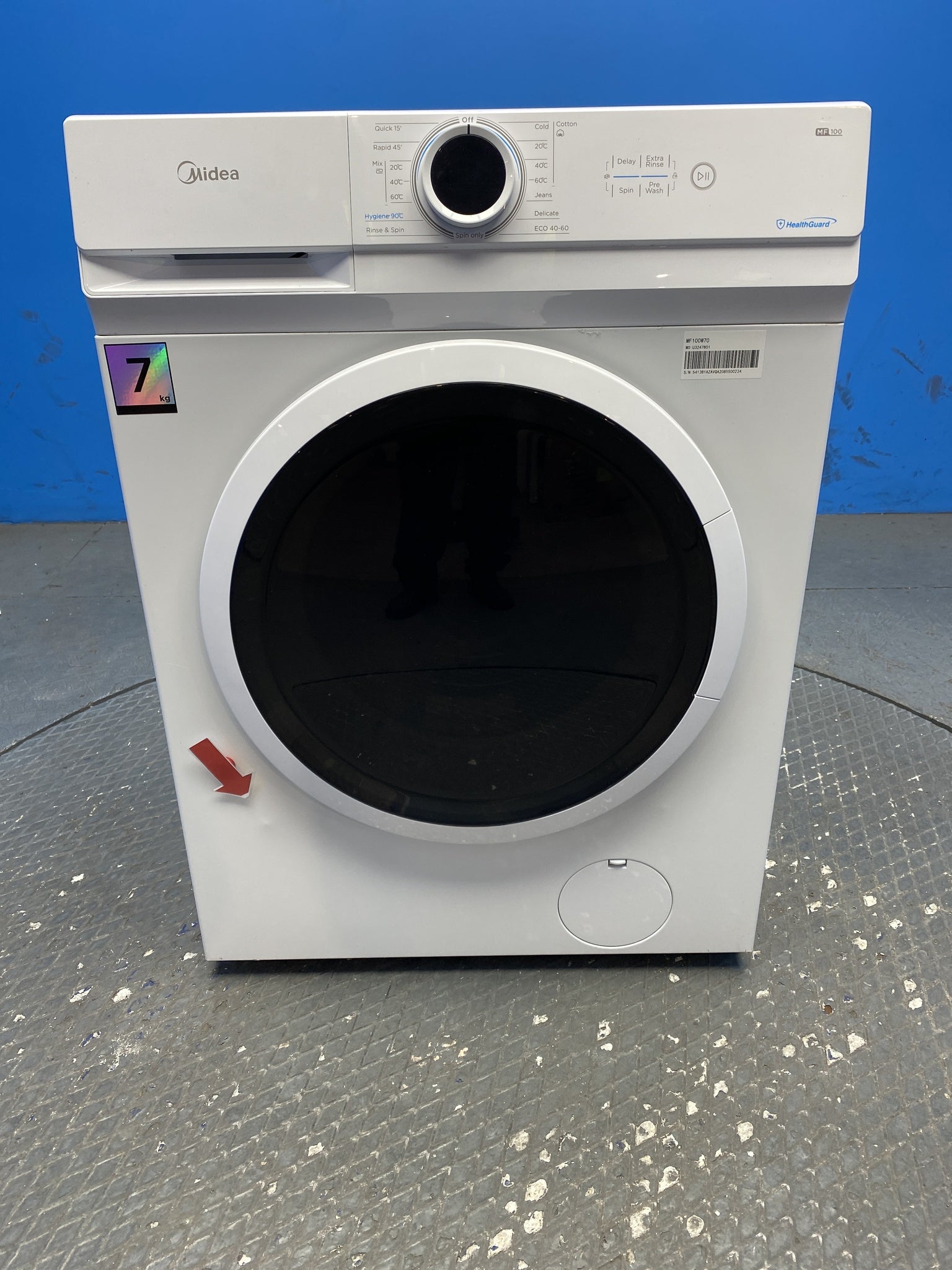 Midea MF100W70 7kg 1200 Spin Washing Machine