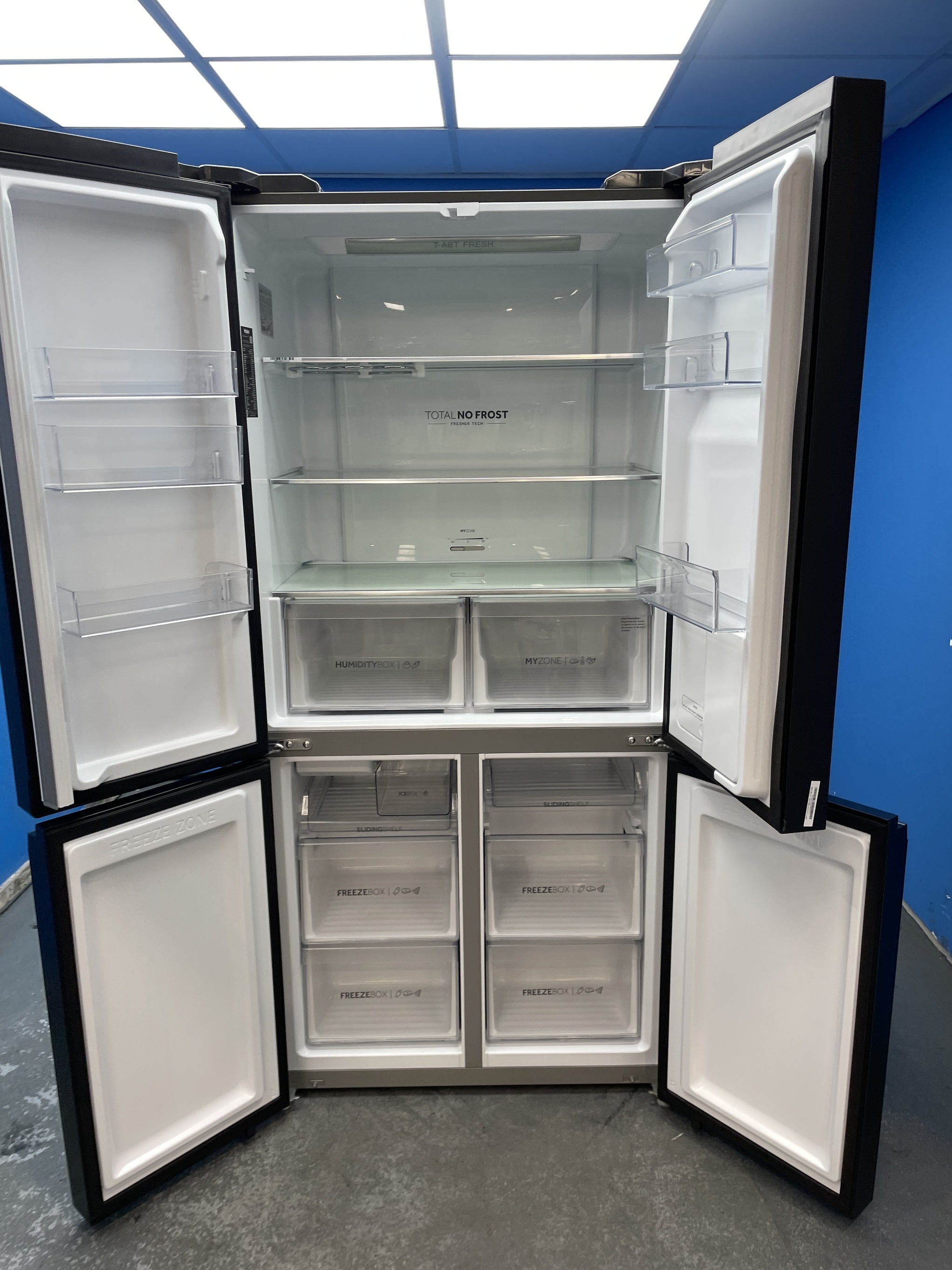 #GRC-153-241 - Haier HCR5919EHMB 528 Litre American Style Fridge Freezer
