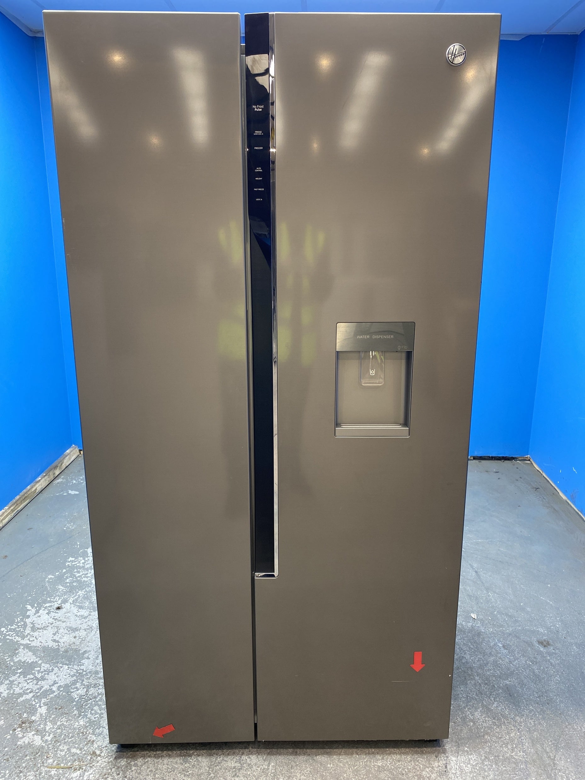 #GRC-156-816 - Hoover HHSWD918F1XK American Style Fridge Freezer
