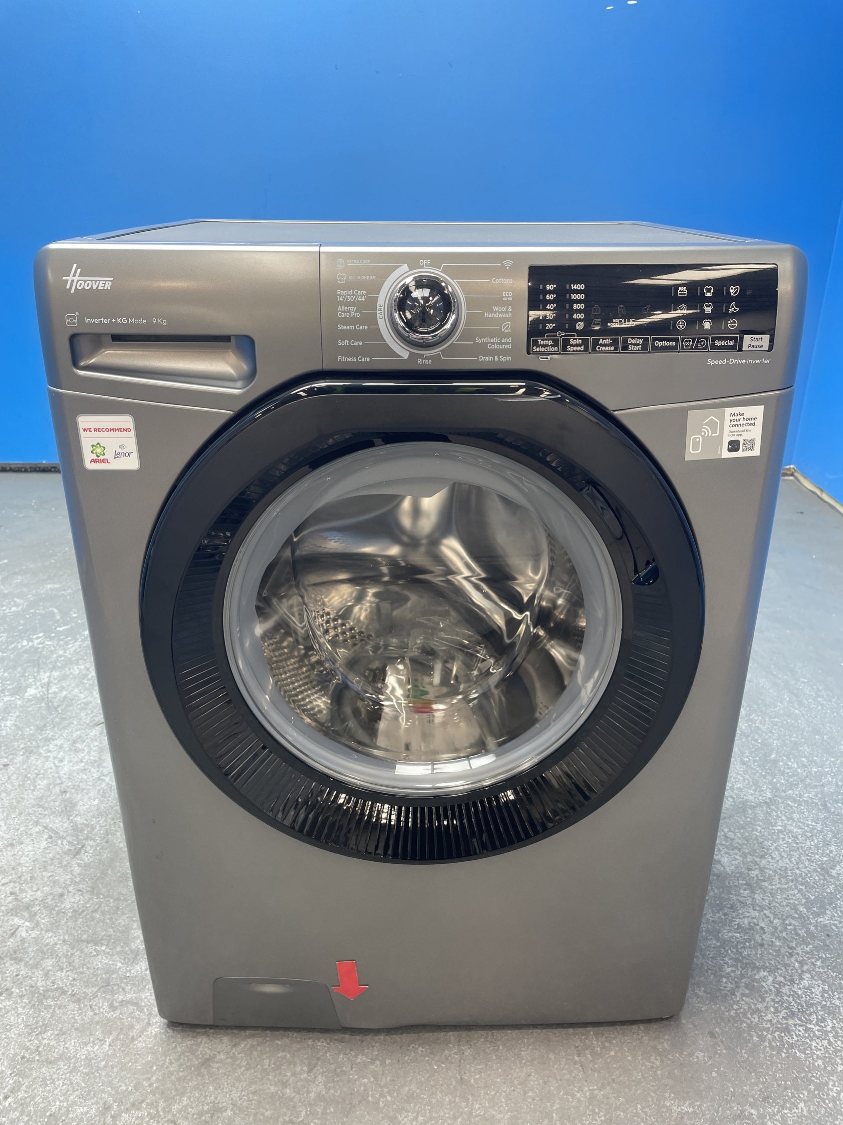 #GRC-163-120 - Hoover H3WPS496TAMBR680 9kg 1400 Spin Washing Machine