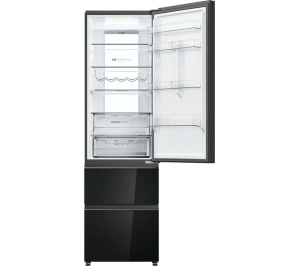 Haier 205cm No Frost Fridge Freezer – Obsidian Black