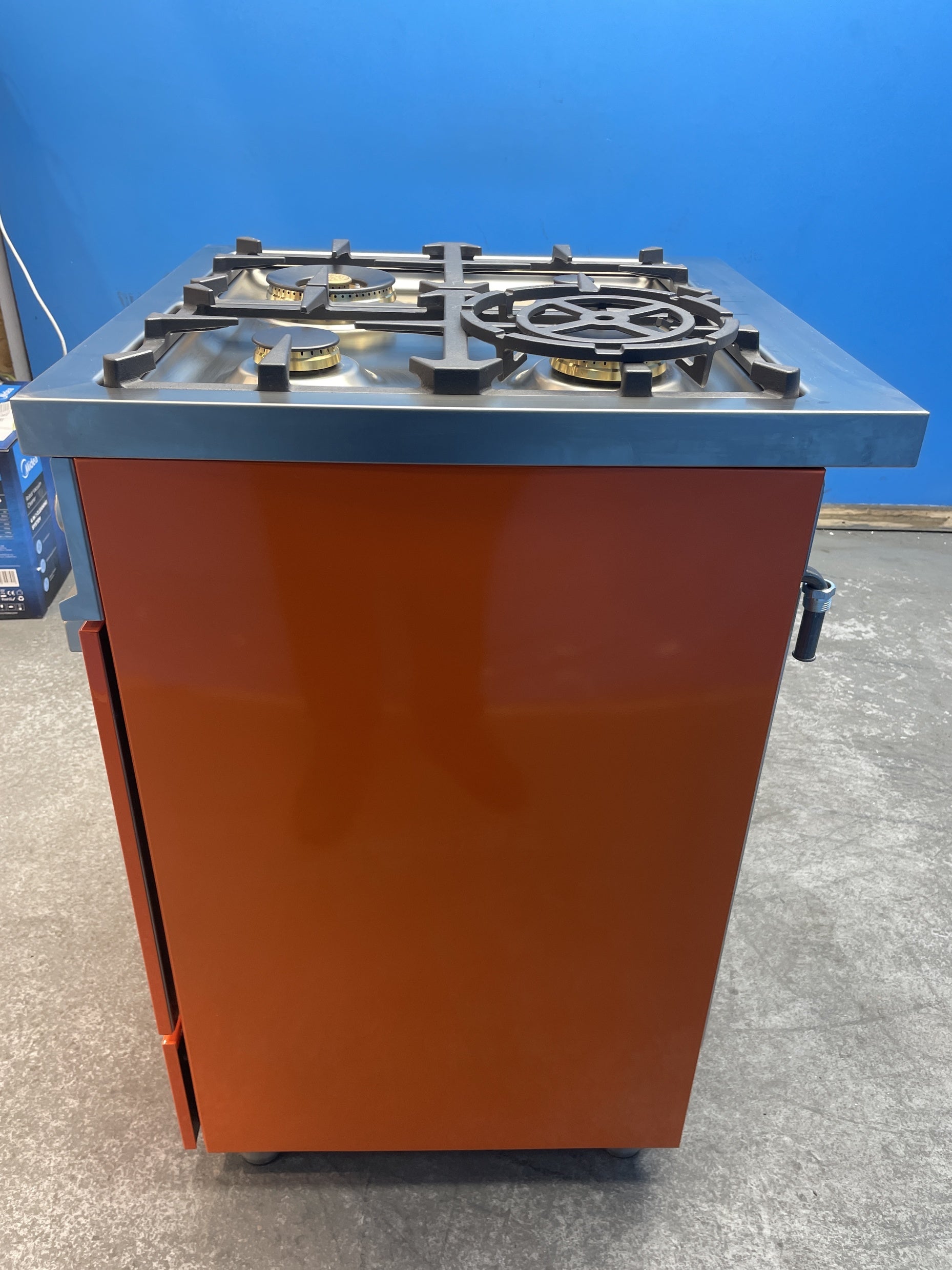 #GRC-163-728 - Bertazzoni 60cm Dual Fuel Range Cooker – 69L Single Oven, 4 Gas Burners, Cast Iron Supports