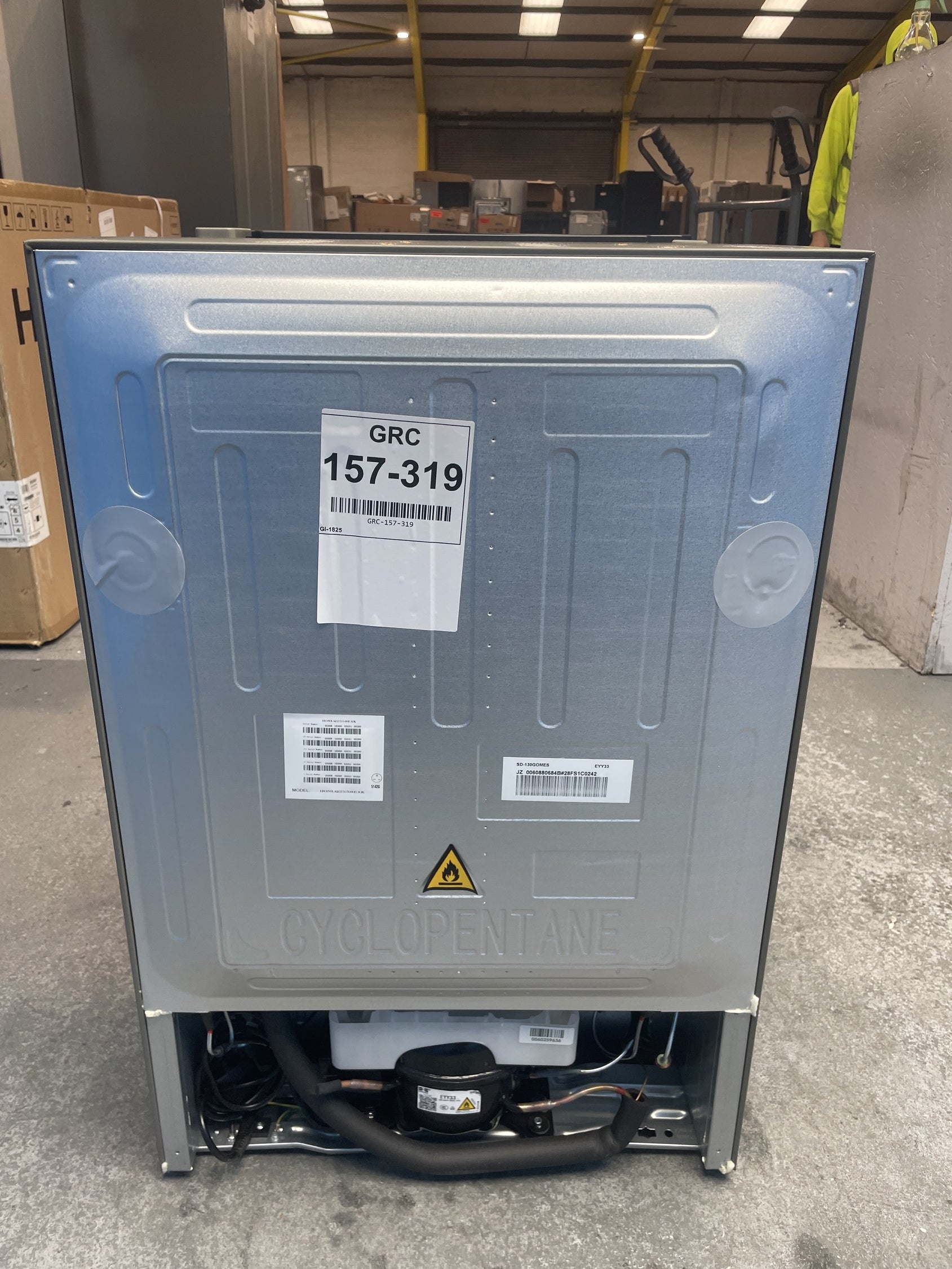 #GRC-157-319 - Hoover HONLQ2S58EXK H-FRIDGE 300 Mini 129L Undercounter Fridge