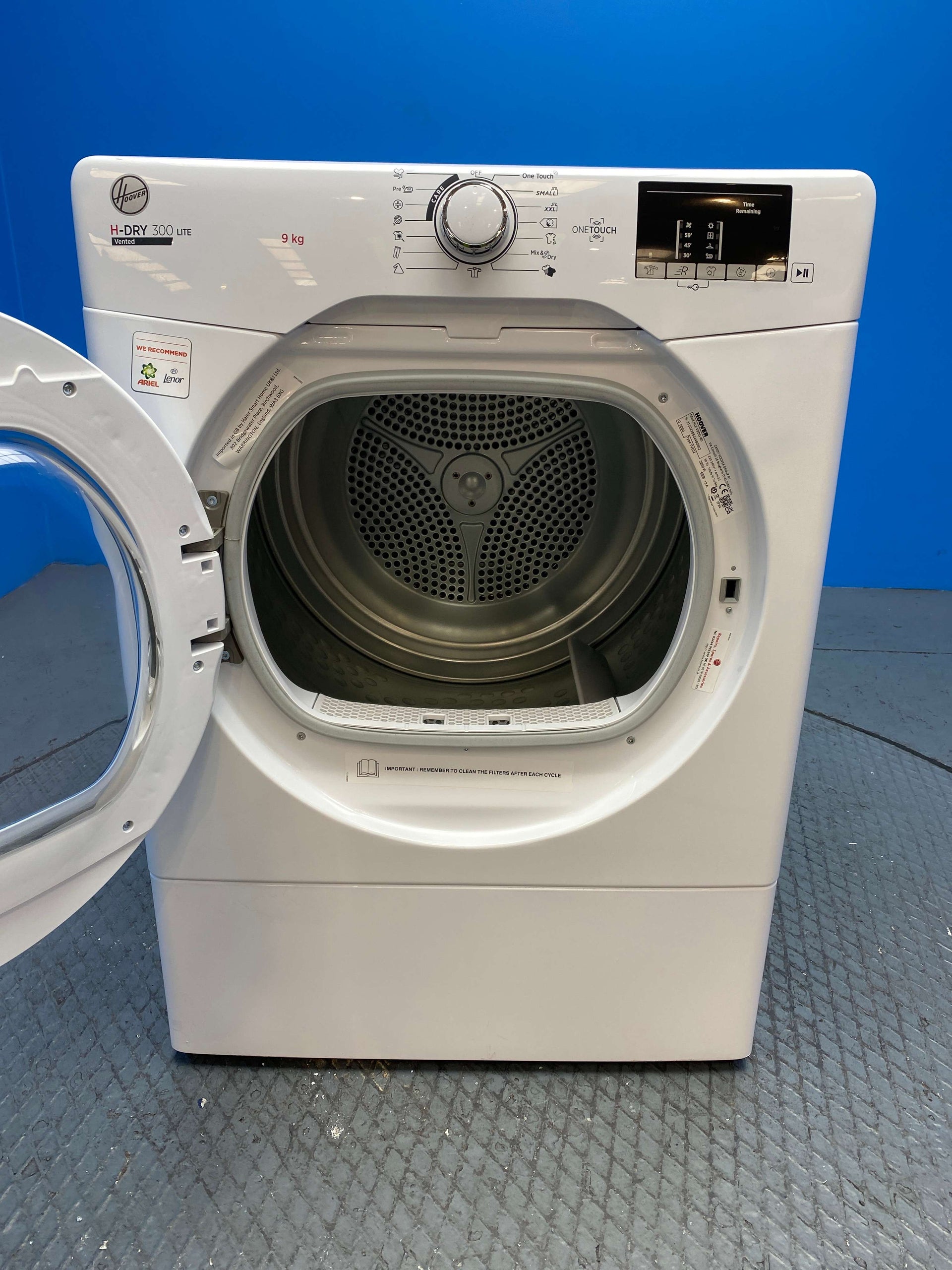 Hoover HLEV9DG 9kg Vented Tumble Dryer