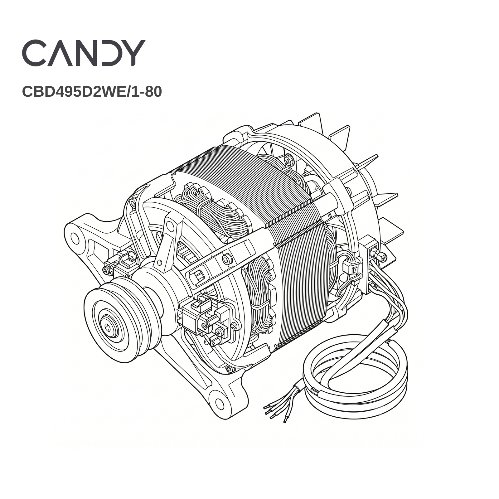 Candy CBD495D2WE/1-80 Motors - Renew 2 U