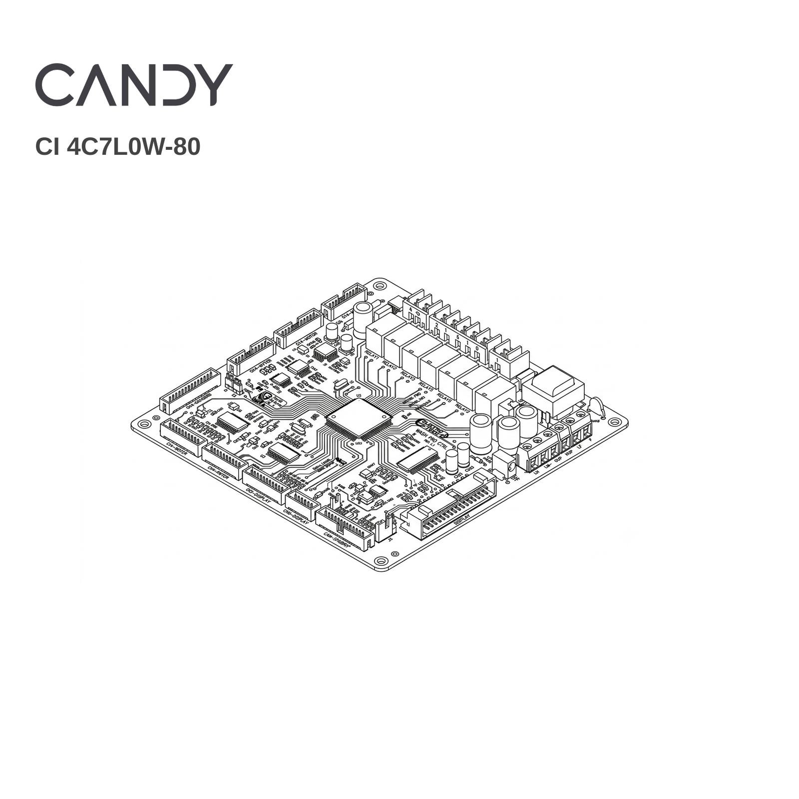 Candy CI 4C7L0W-80 Dishwasher PCB - Renew 2 U