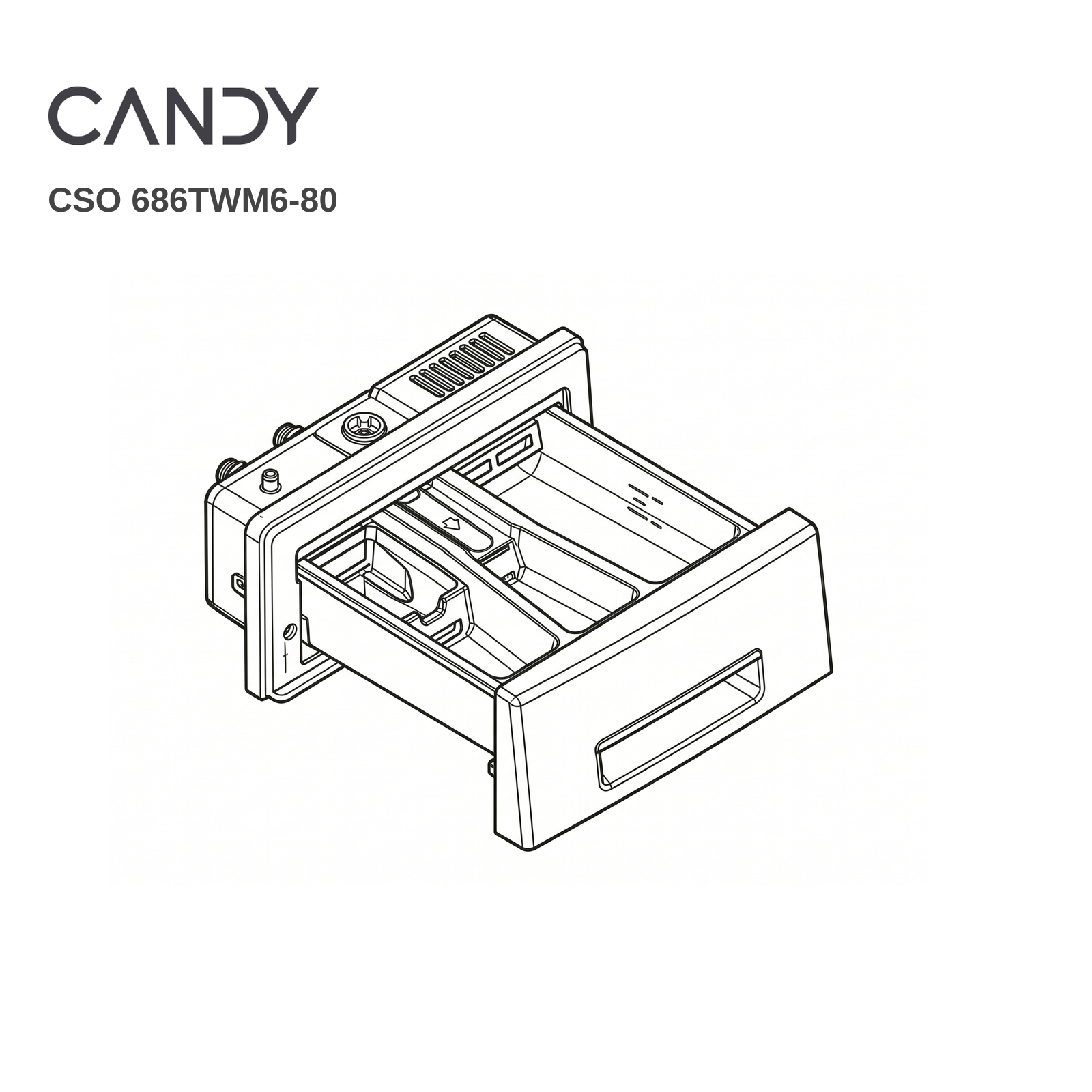 Candy CSO 686TWM6-80 Dispenser Drawer - Renew 2 U