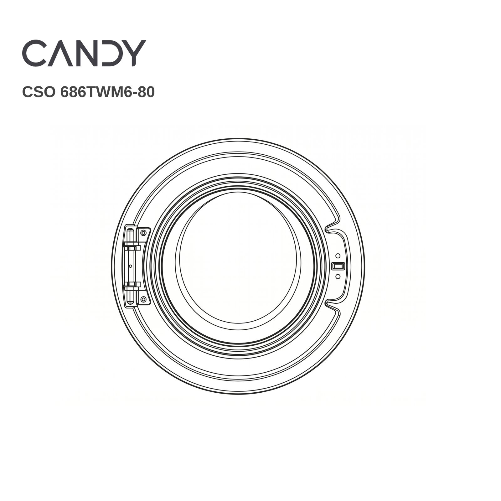Candy CSO 686TWM6-80 Laundry Door - Renew 2 U