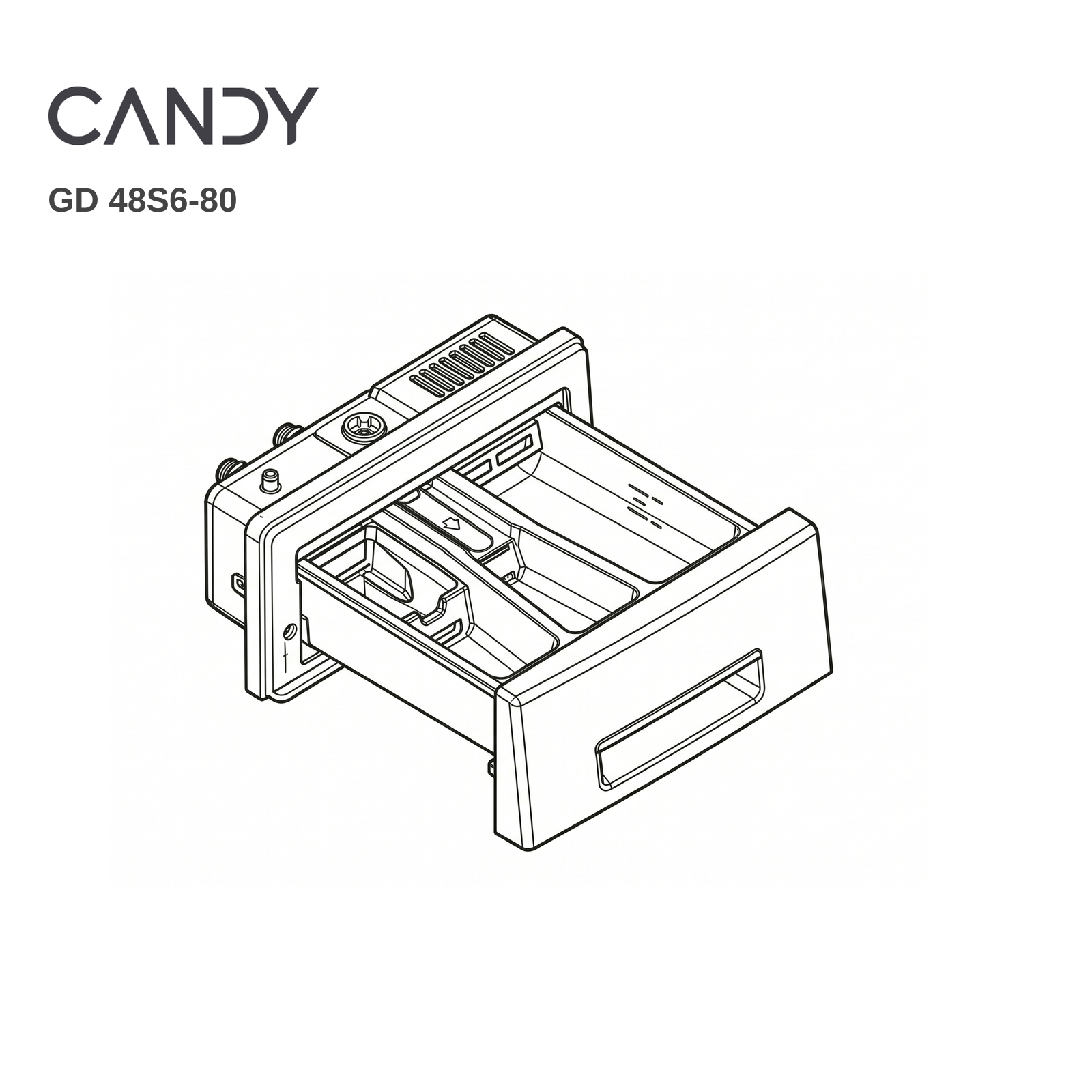 Candy GD 48S6-80 Dispenser Drawer - Renew 2 U