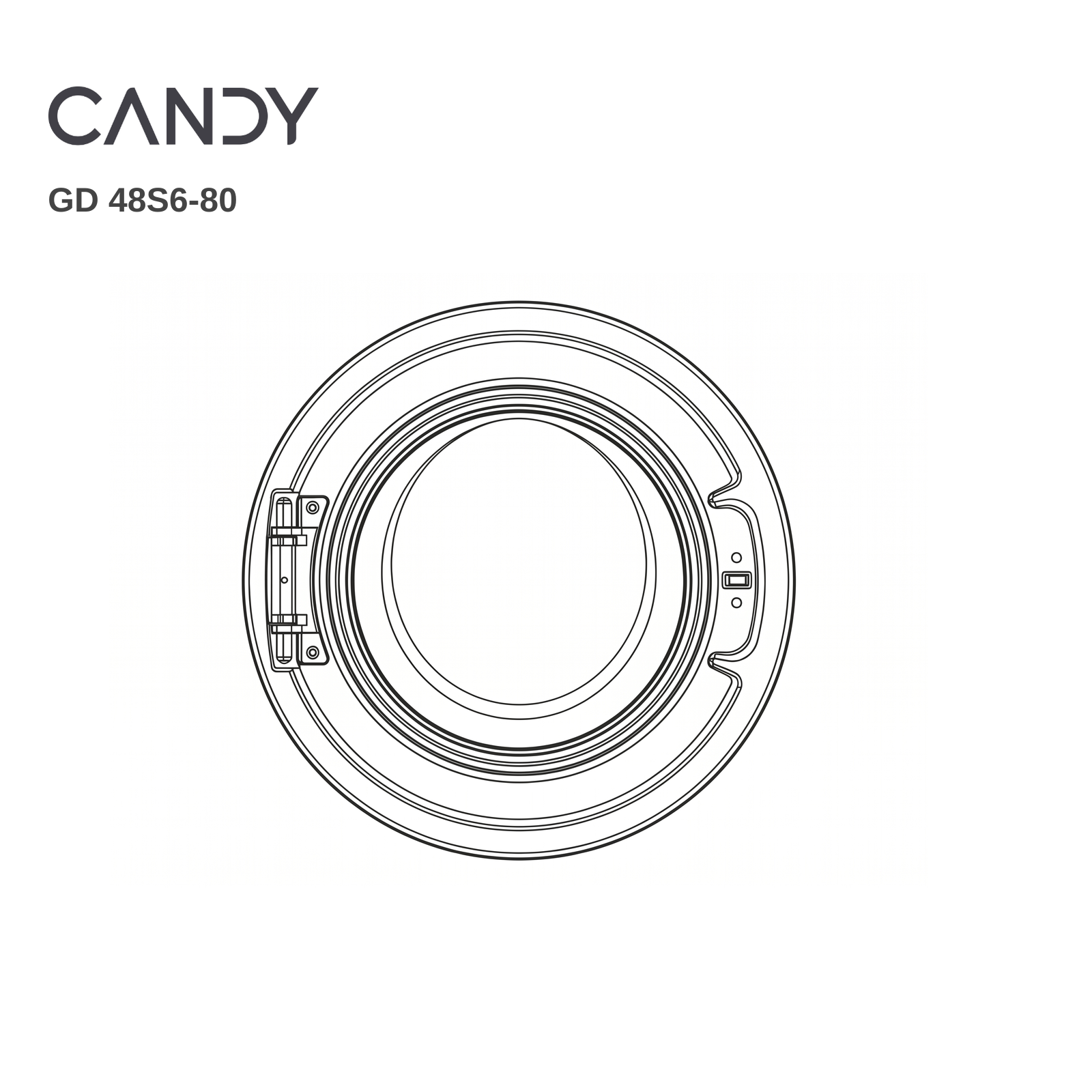 Candy GD 48S6-80 Laundry Door - Renew 2 U