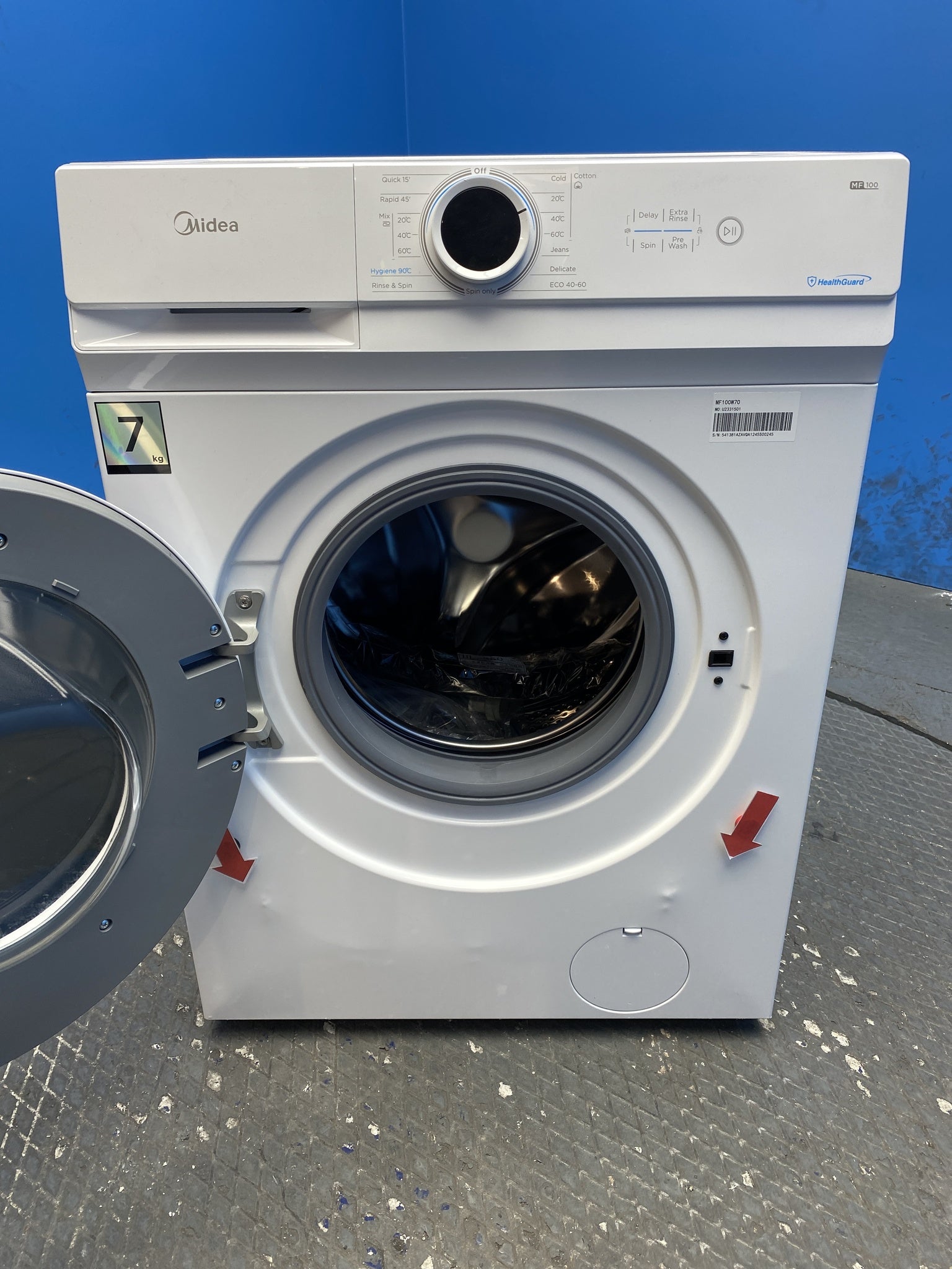 Midea MF100W70 7kg 1200 Spin Washing Machine