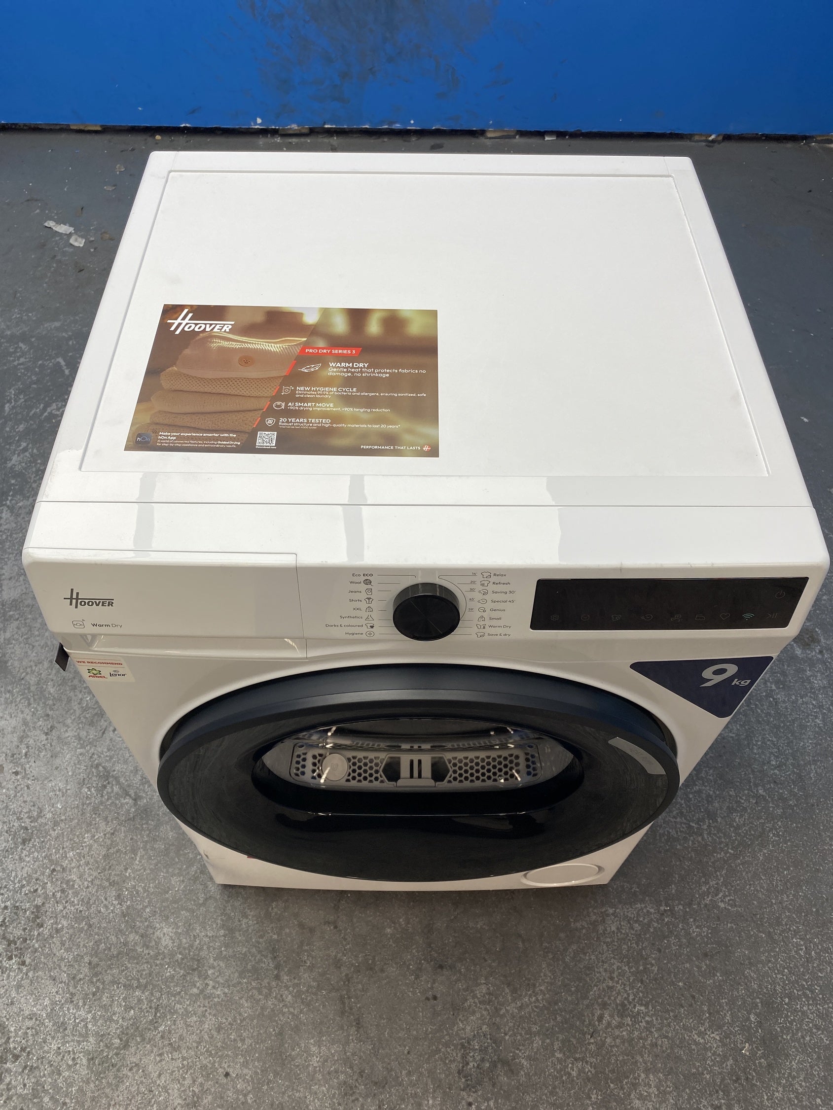 #GRC-159-769 - Hoover HBR 9N2BX-80 Pro Dry Series 3 9kg Heat Pump Tumble Dryer