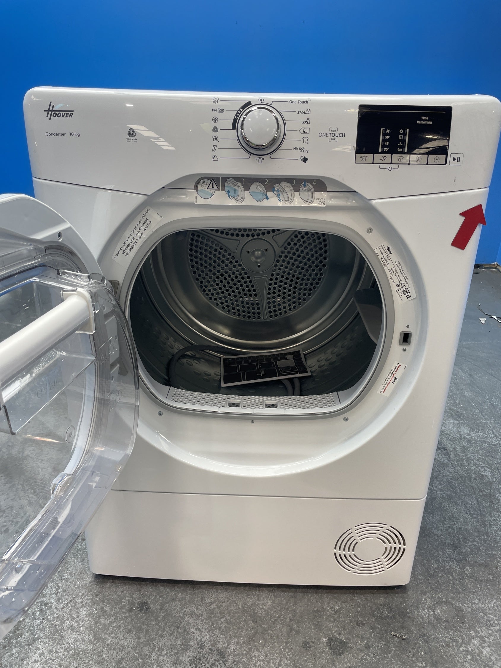 #GRC-159-019 - Hoover H-DRY 300 HLE C10DE-80 10kg Condenser Tumble Dryer
