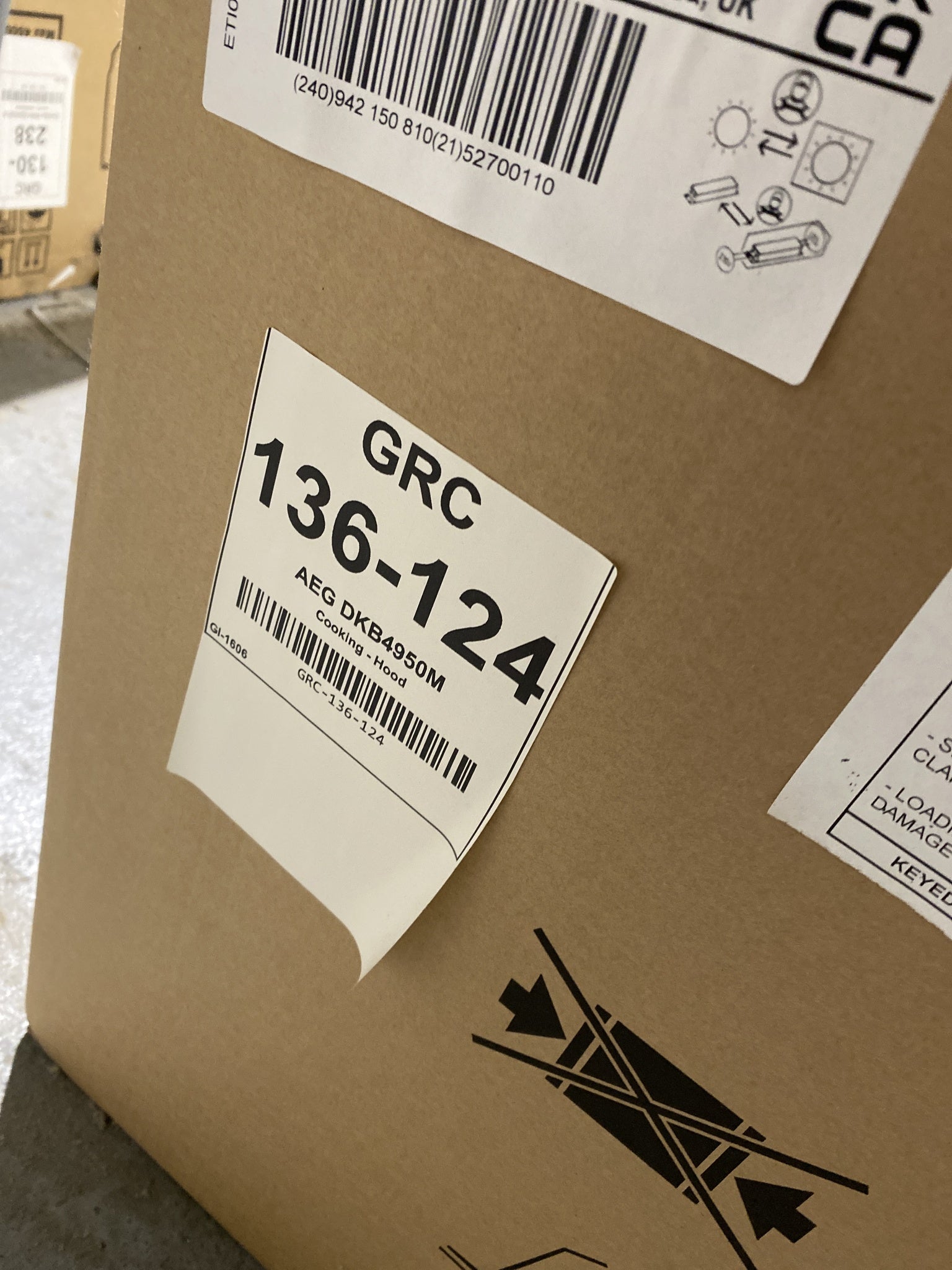 AEG DKB4950M 90cm Chimney Cooker Hood