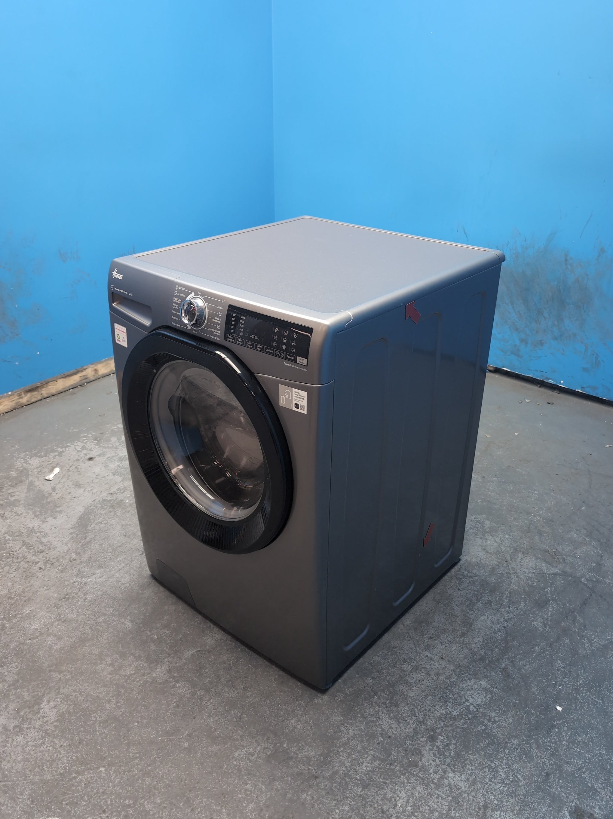 #GRC-164-348 - Hoover H-WASH 350 12kg 1400rpm Washing Machine – KG Mode Plus, Graphite
