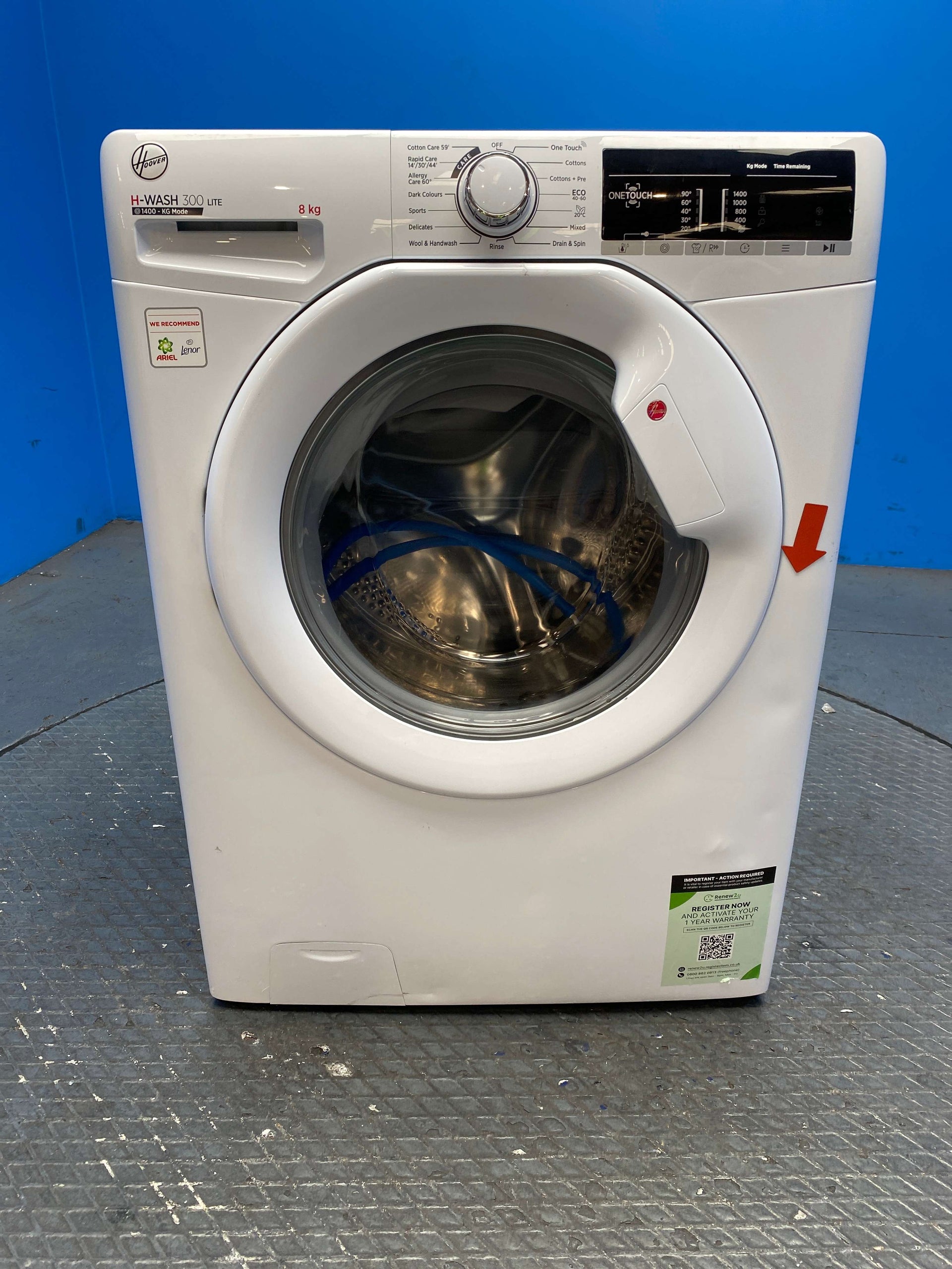 Hoover H3W48TA4 8kg 1400 Spin Washing Machine