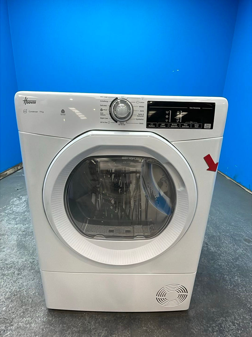 #GRC-162-558 - Hoover HRE C9TE-80 9kg Condenser Tumble Dryer with Wi-Fi