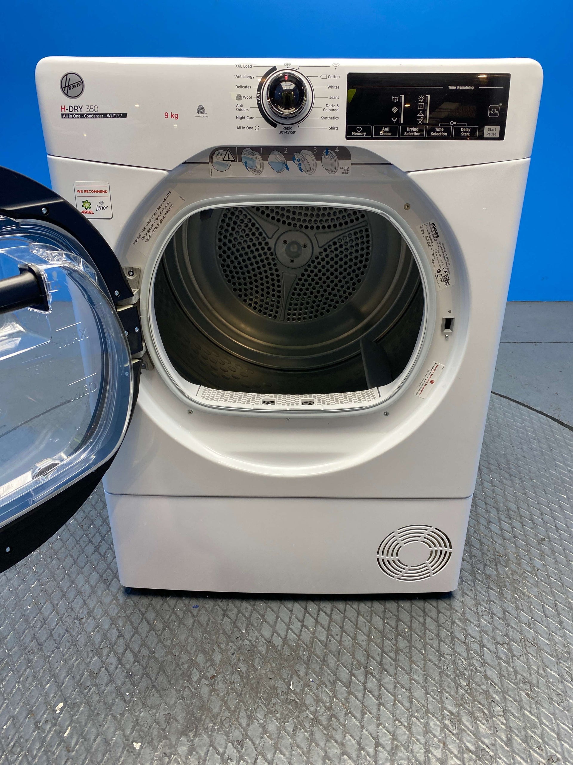 Hoover H-DRY 350 HREC9TBE-80 9kg Condenser Tumble Dryer