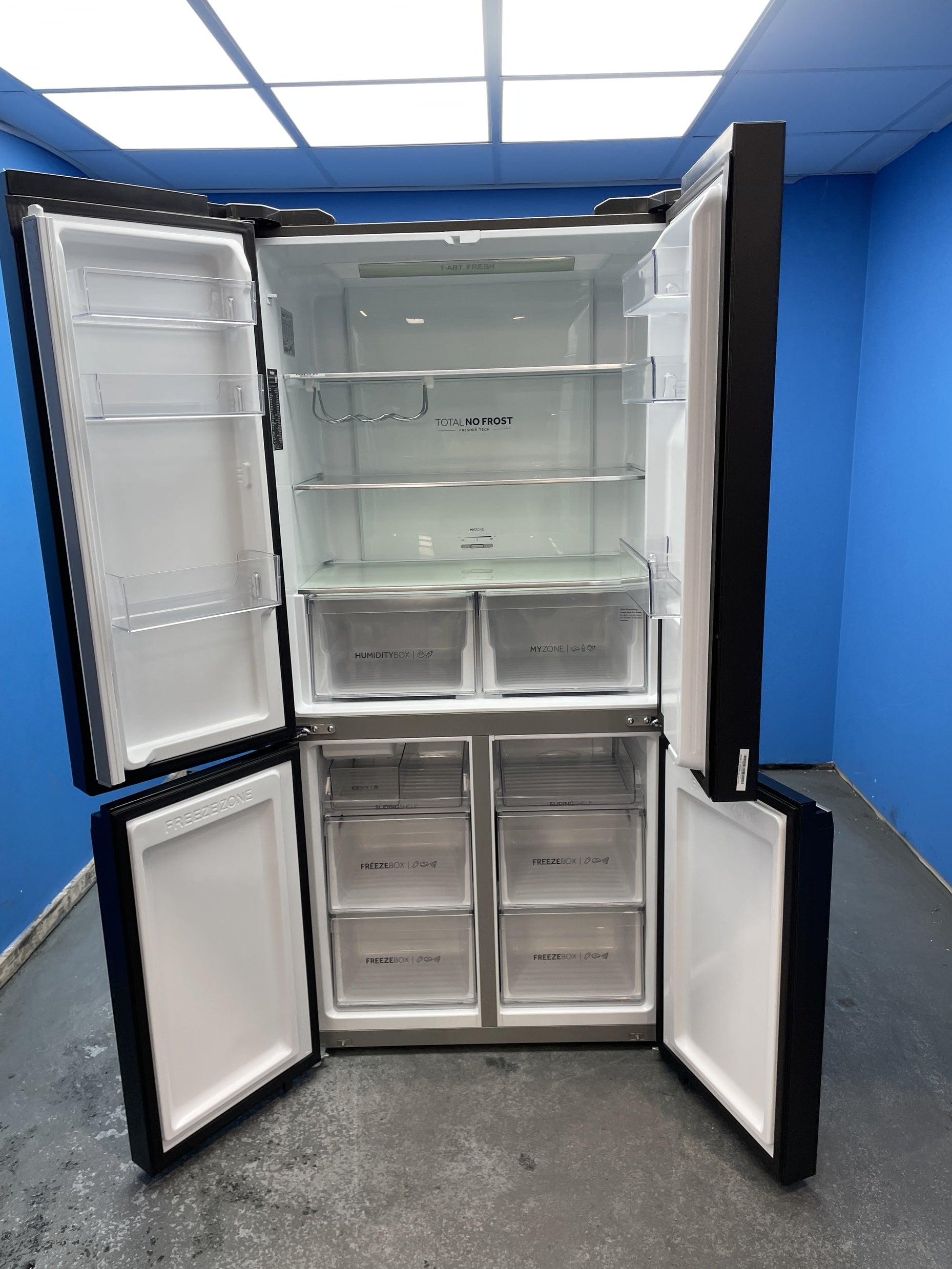 #GRC-155-265 - Haier HCR5919EHMB 528 Litre American Style Fridge Freezer